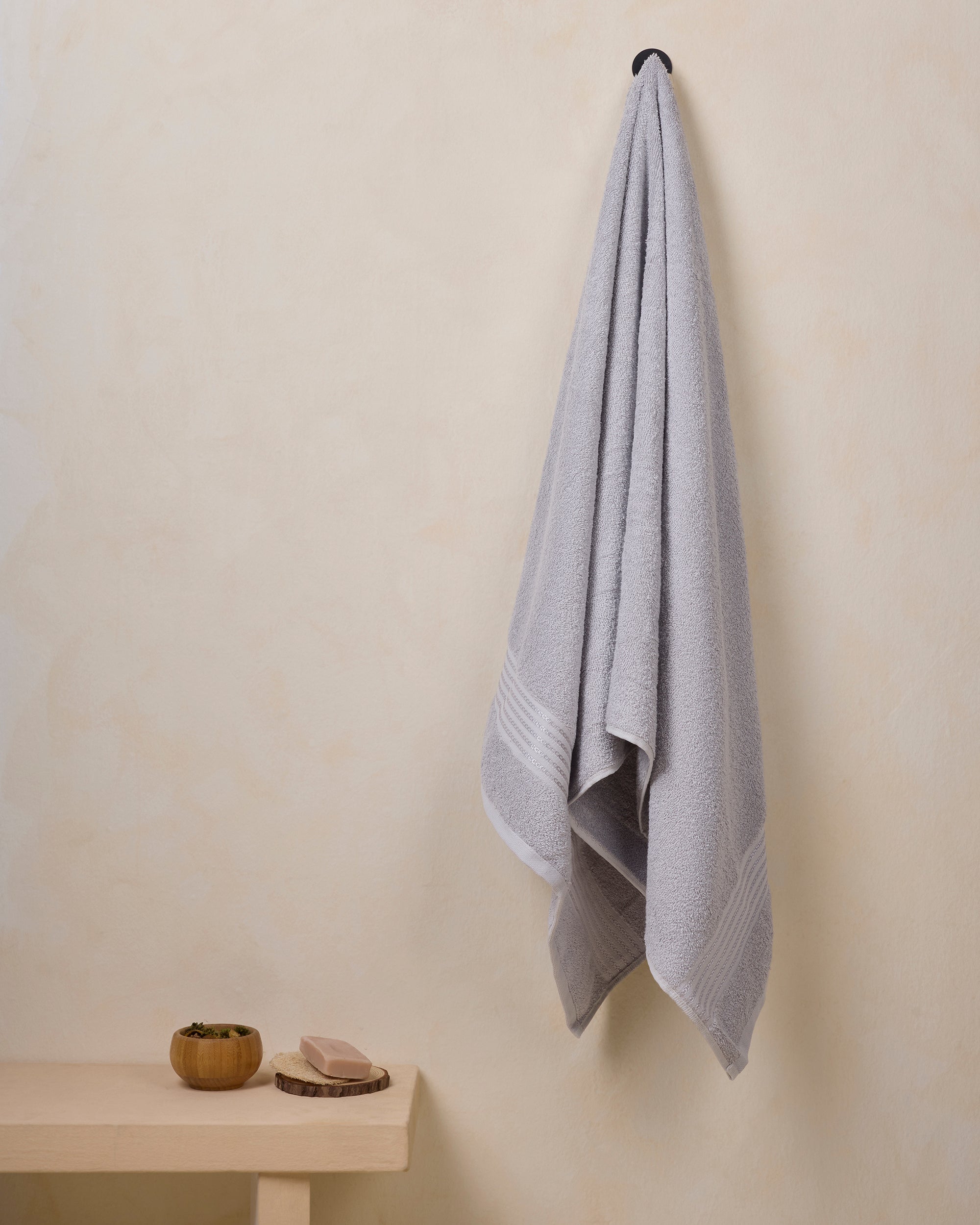 Buy Himeya Elite Regal 500 GSM Bath Towel - Metal Grey