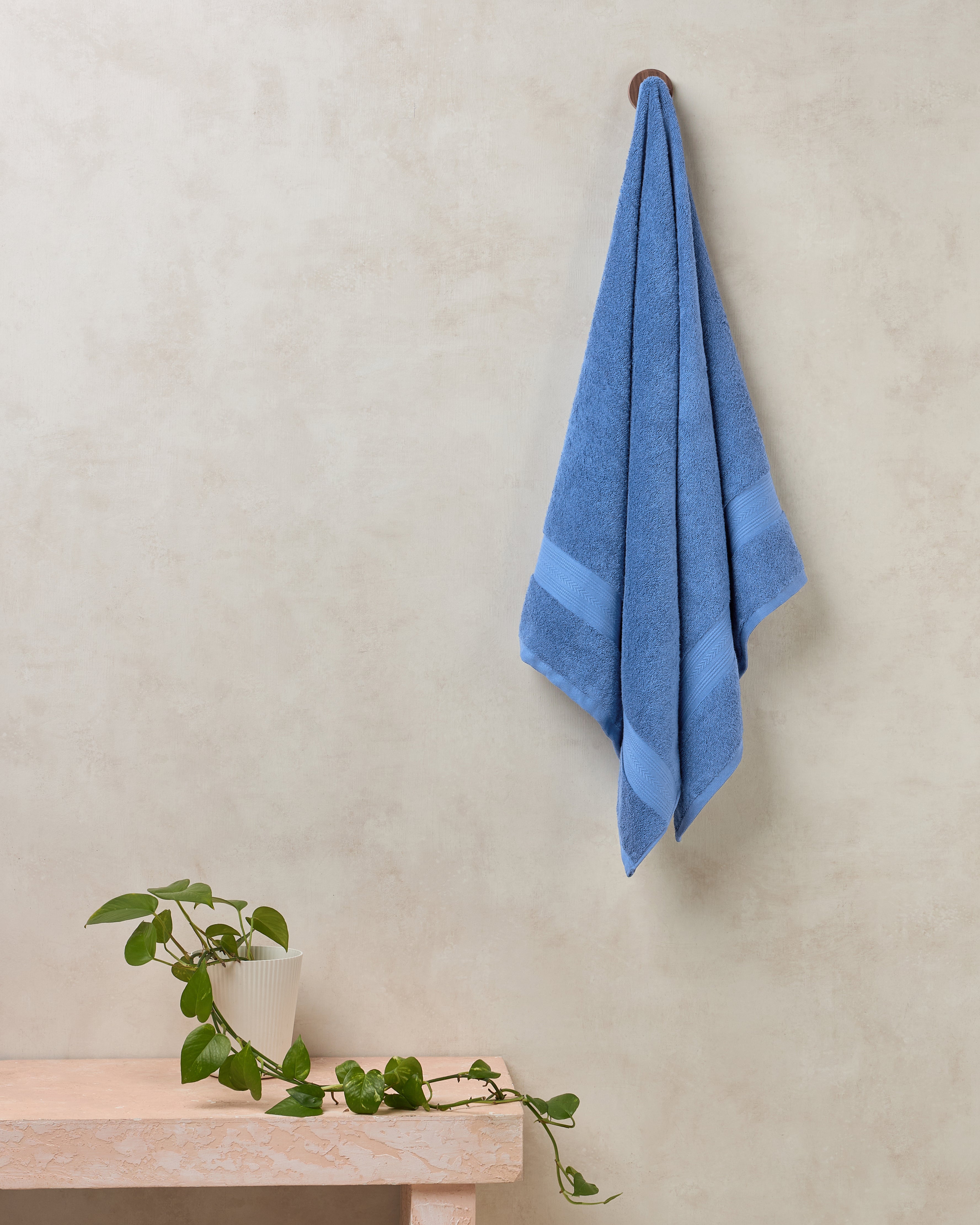 Quickdry Cotton|Bath Towel|500 GSM | Blue