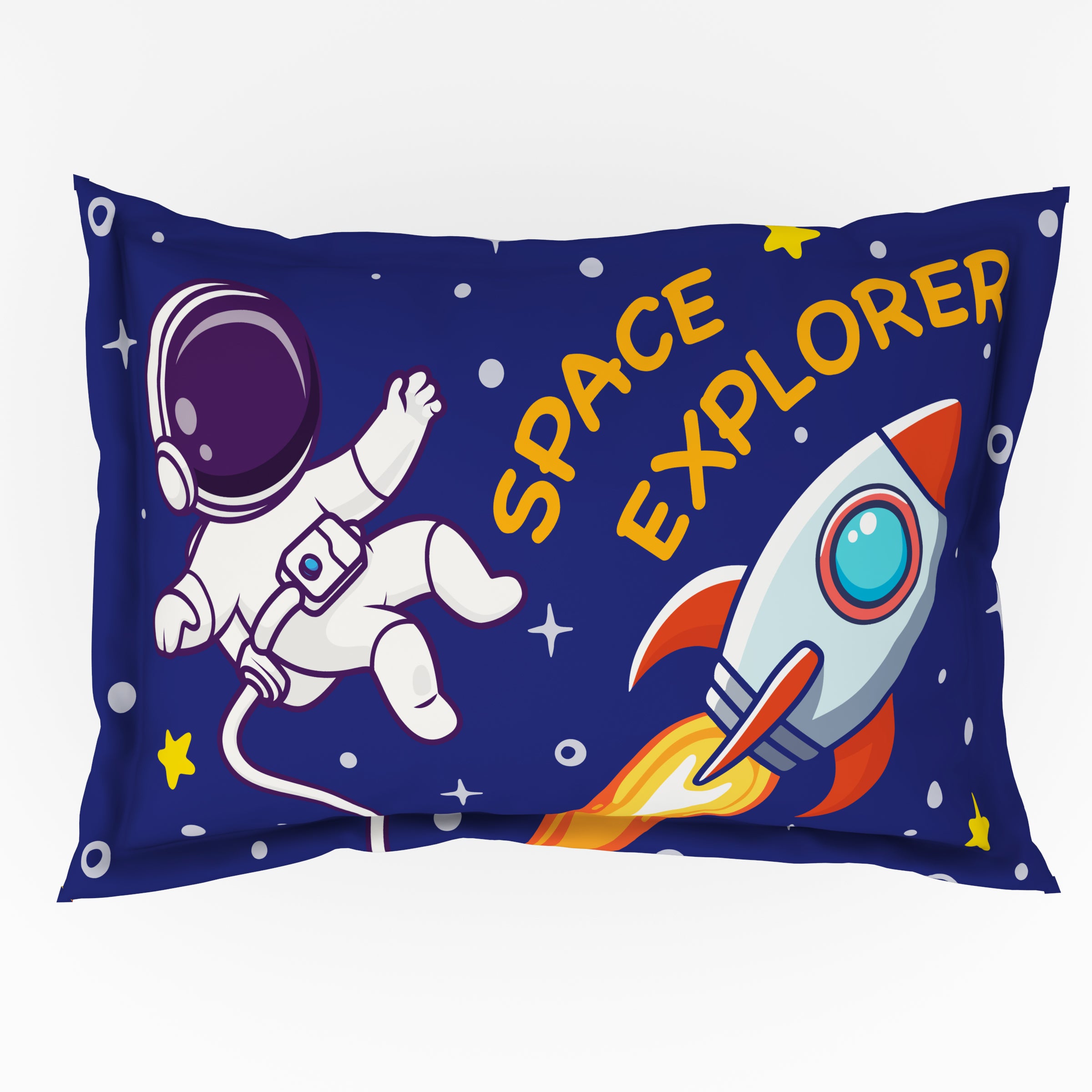 Play Collection | Printed Single Bedsheet Set | 180 TC Cotton - Space Explorer by Himeya
