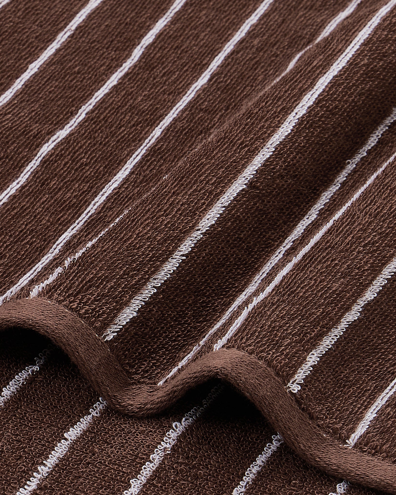 HimeyaElite Pin Stripe 350 GSM Bath Towel - Chocolate Brown