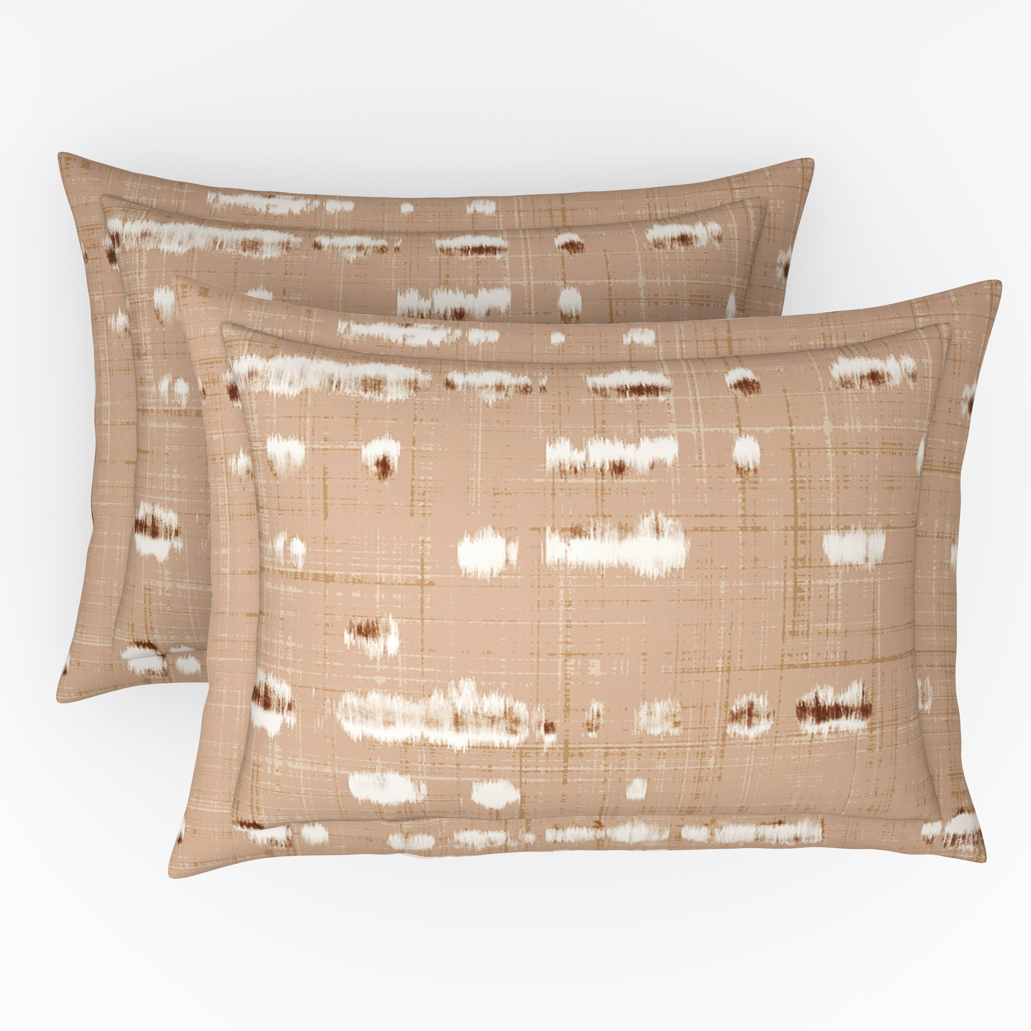 The Gold Collection | Printed King Bedsheet Set | 300 TC Cotton | Desert Beige