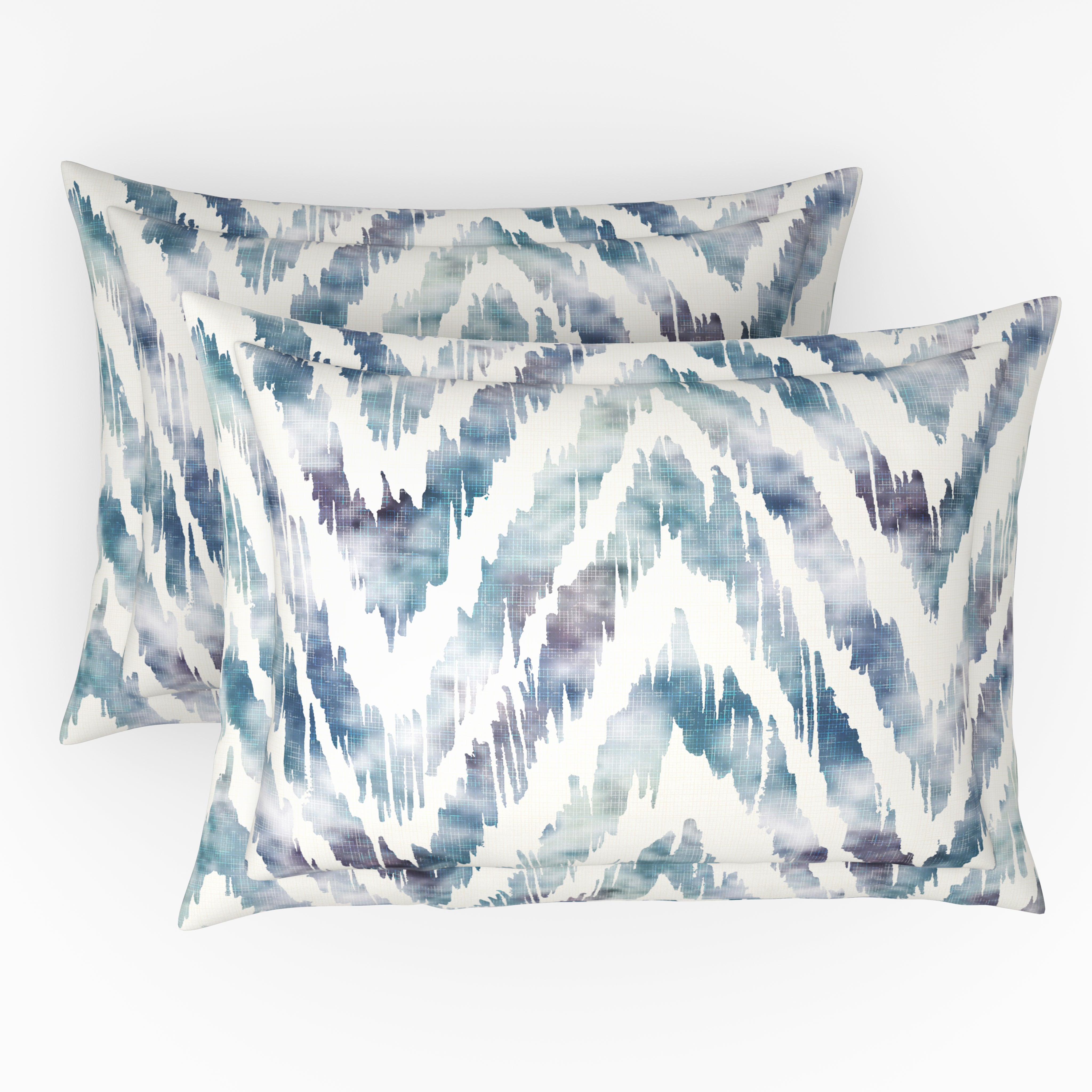 Gold Collection, Modern Canvas | Printed King Bedsheet Set | 300 TC Cotton - Stone Blue by Himeya