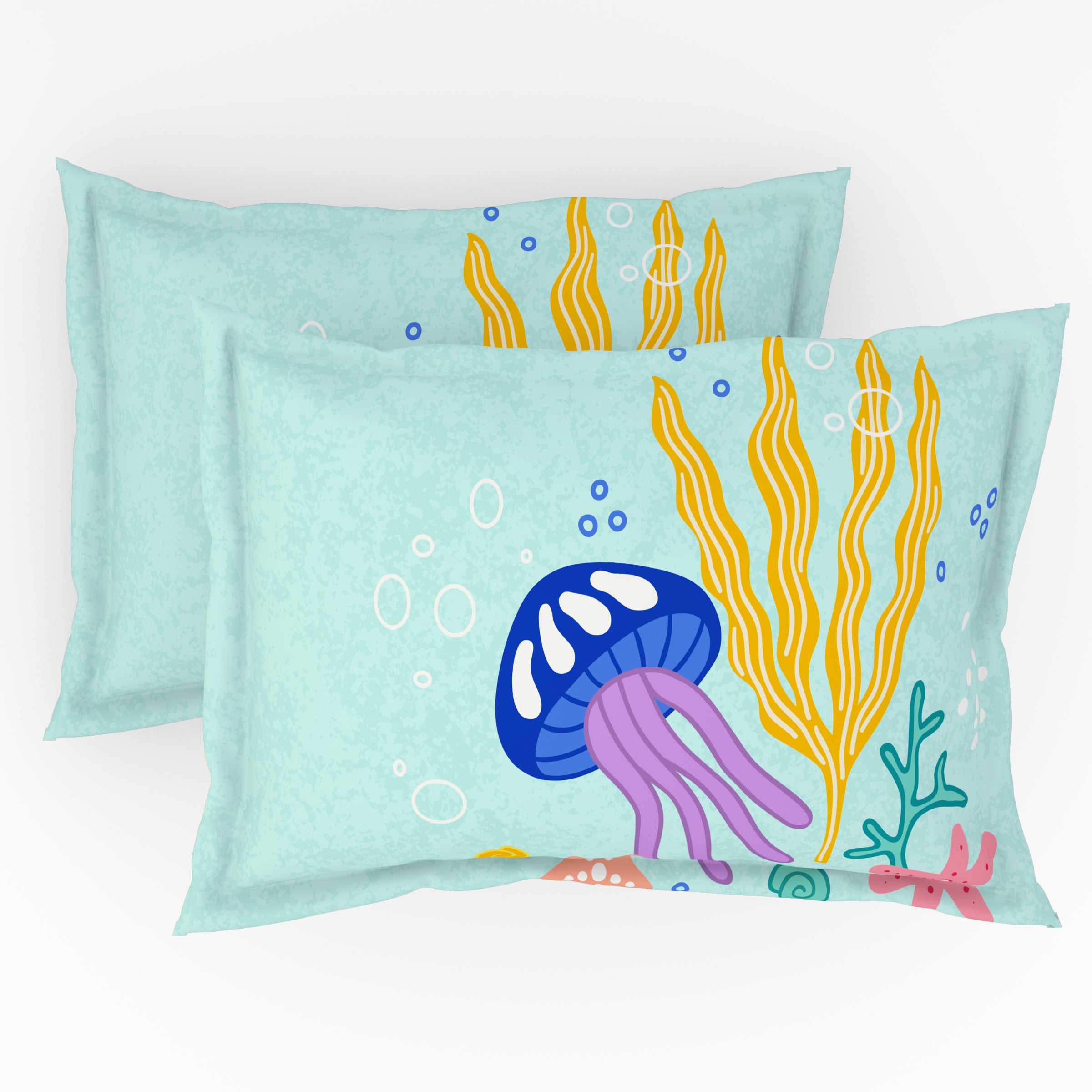 Play Collection | Printed Double Bedsheet Set | 180 TC Cotton - Mermaid Dream by Himeya