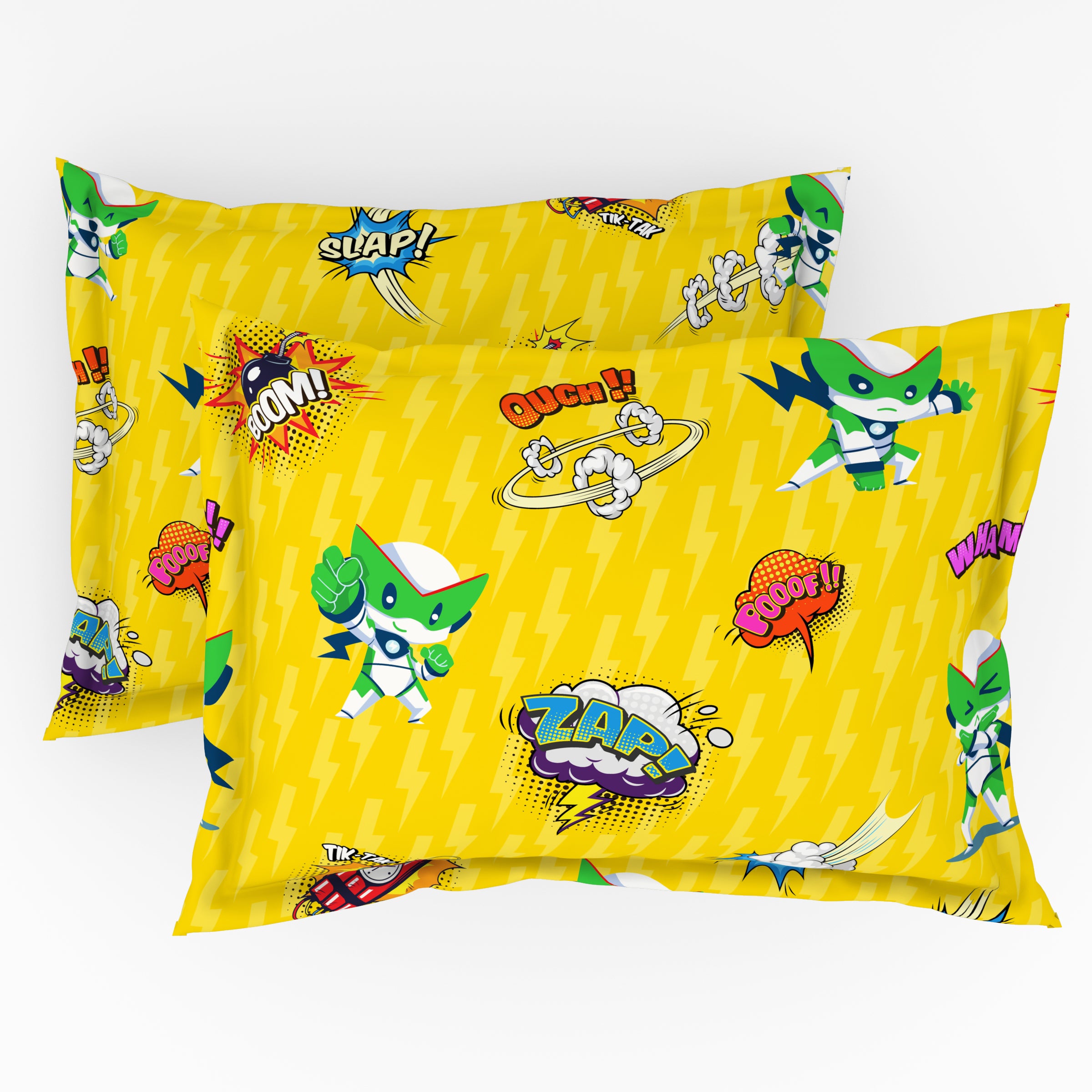 Play Collection | Printed Double Bedsheet Set | 180 TC Cotton - Storm Striker by Himeya