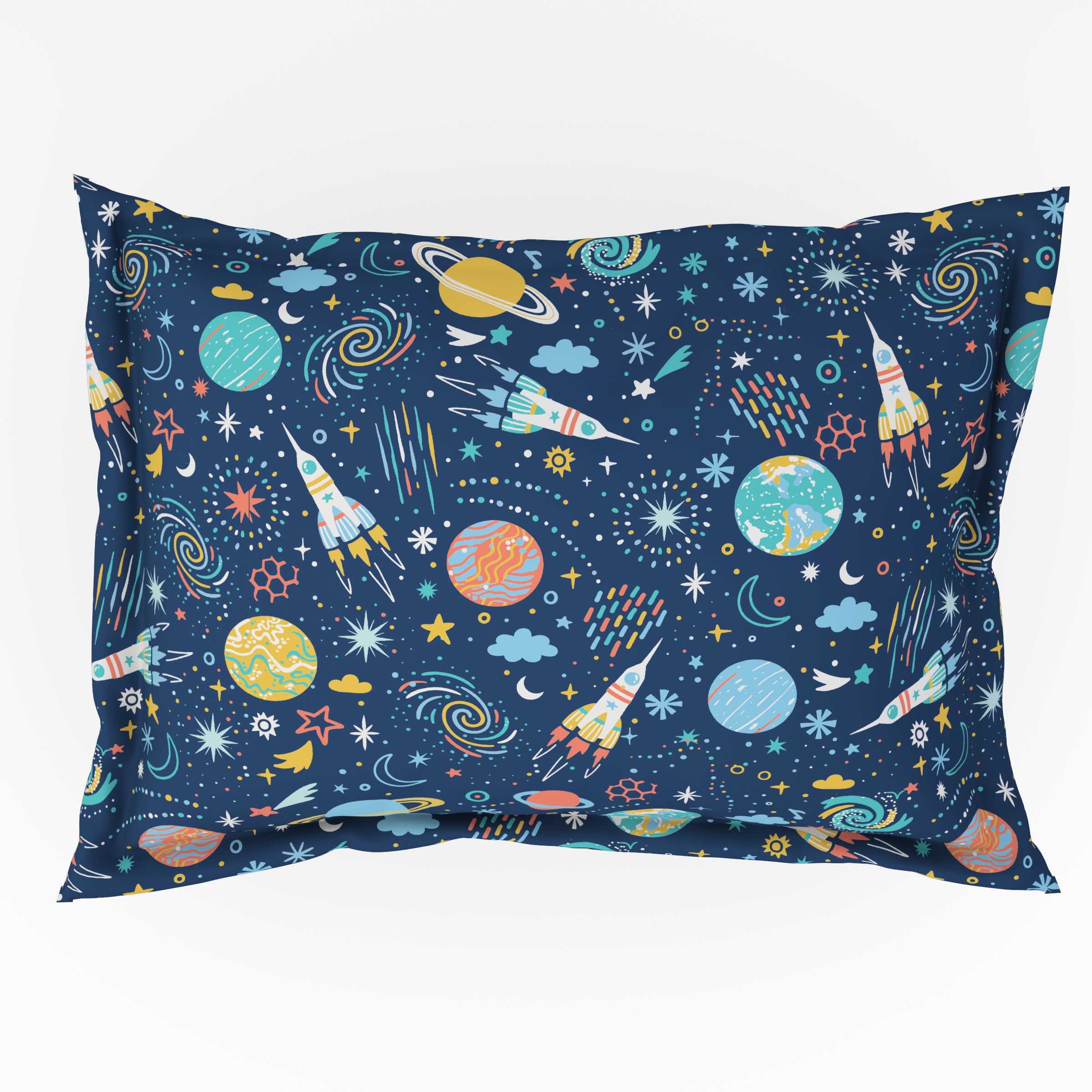 Play Collection | Printed Single Bedsheet Set | 180 TC Cotton - Galaxy by Himeya