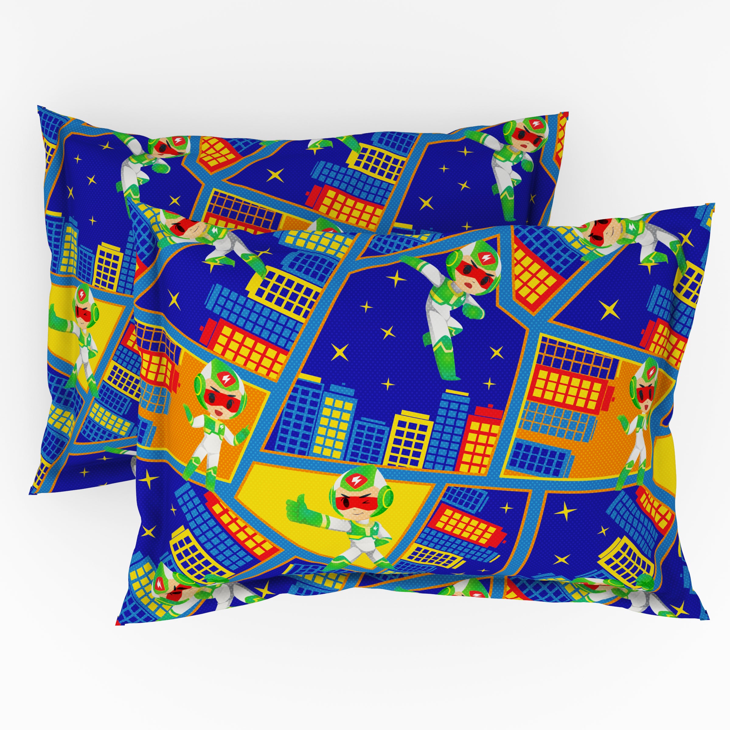 Play Collection | Printed Double Bedsheet Set | 180 TC Cotton - Thunder Flash by Himeya