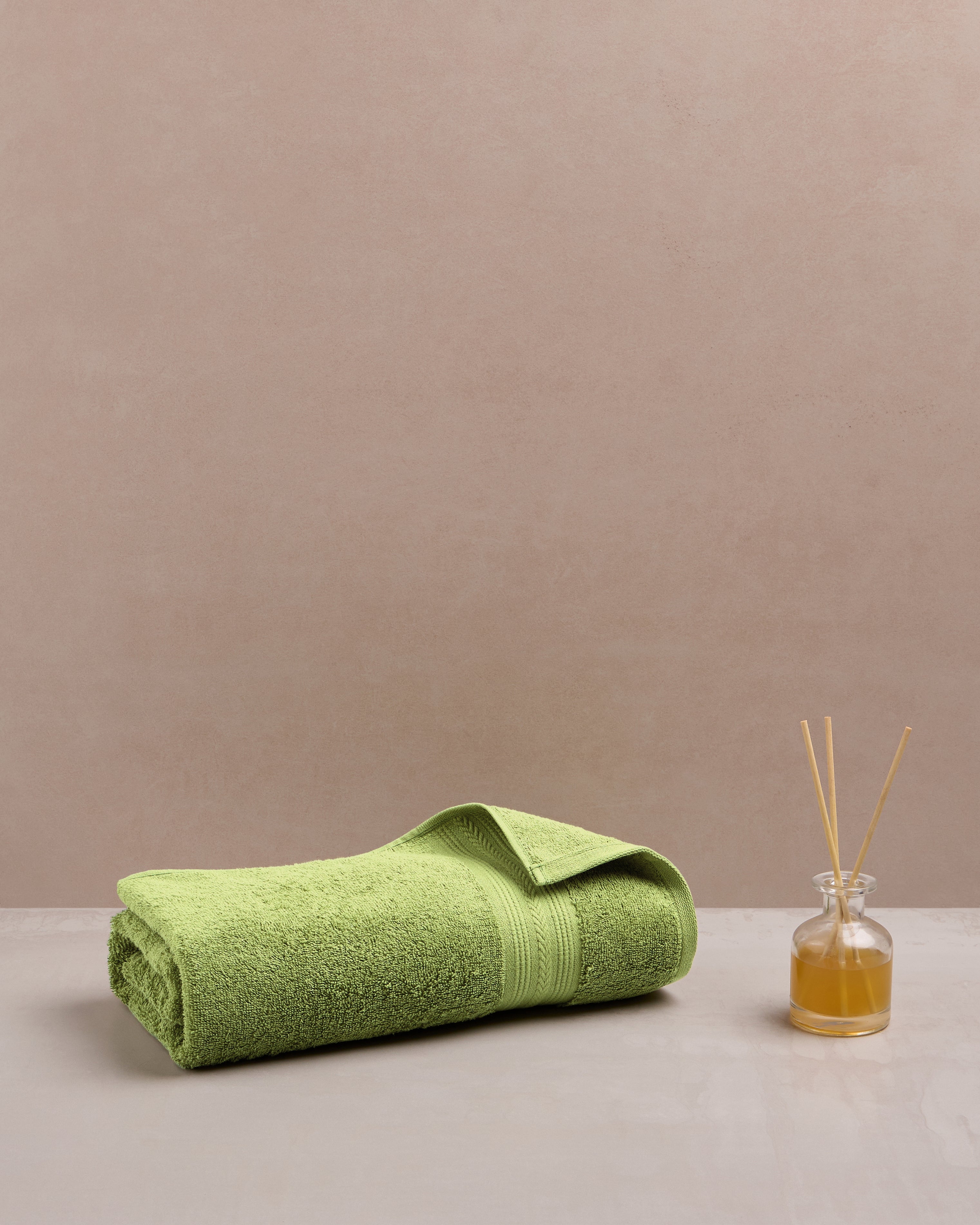 Quickdry Cotton|Bath Towel|500 GSM | Olive Green