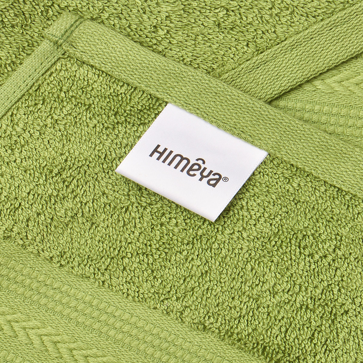 Cotton Basic | Bath Towel(Pack of2) | 500 GSM | Olive Green