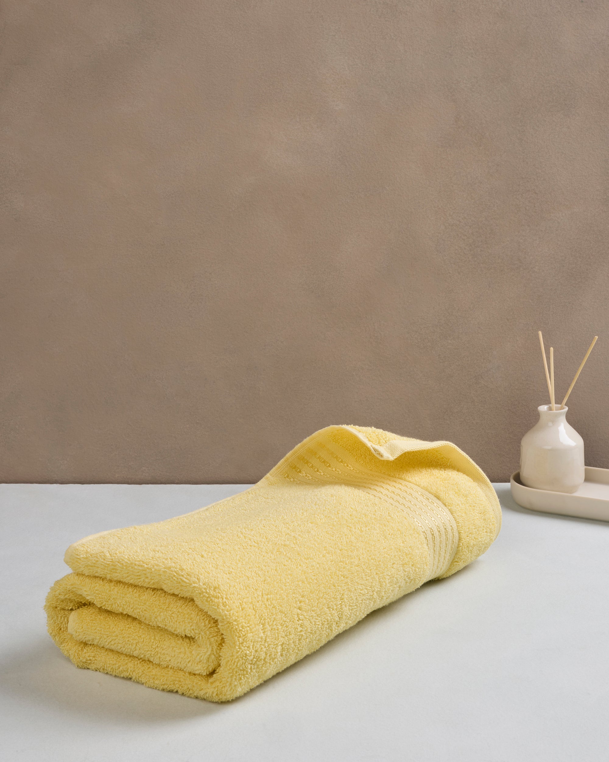 The Elite Collection | Bath Towel | 500 GSM | Butter Yellow