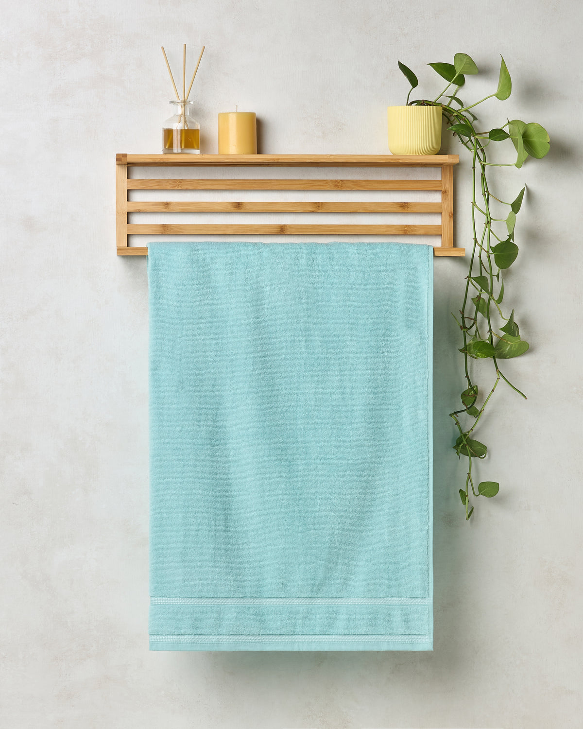 Zero Twist Cotton | Bath Towel | 350 GSM | Aqua