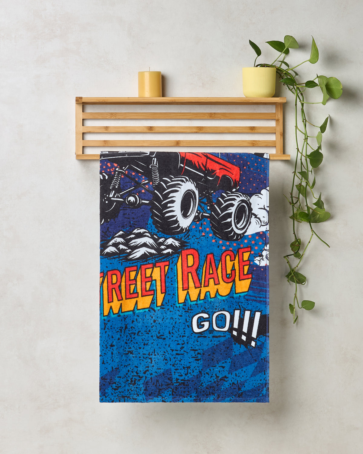 The Play Collection | Bath Towel | 350 GSM Cotton | Street Racer