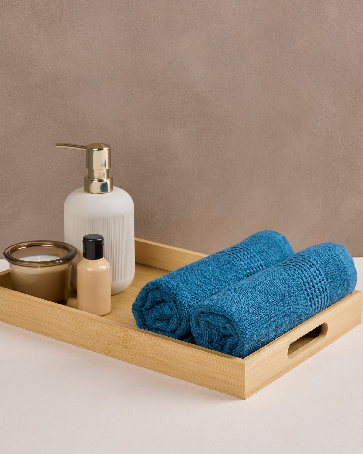 Comfort Collection | Hand Towel | 320 GSM Pack of 2 | Midnight Blue by Himeya