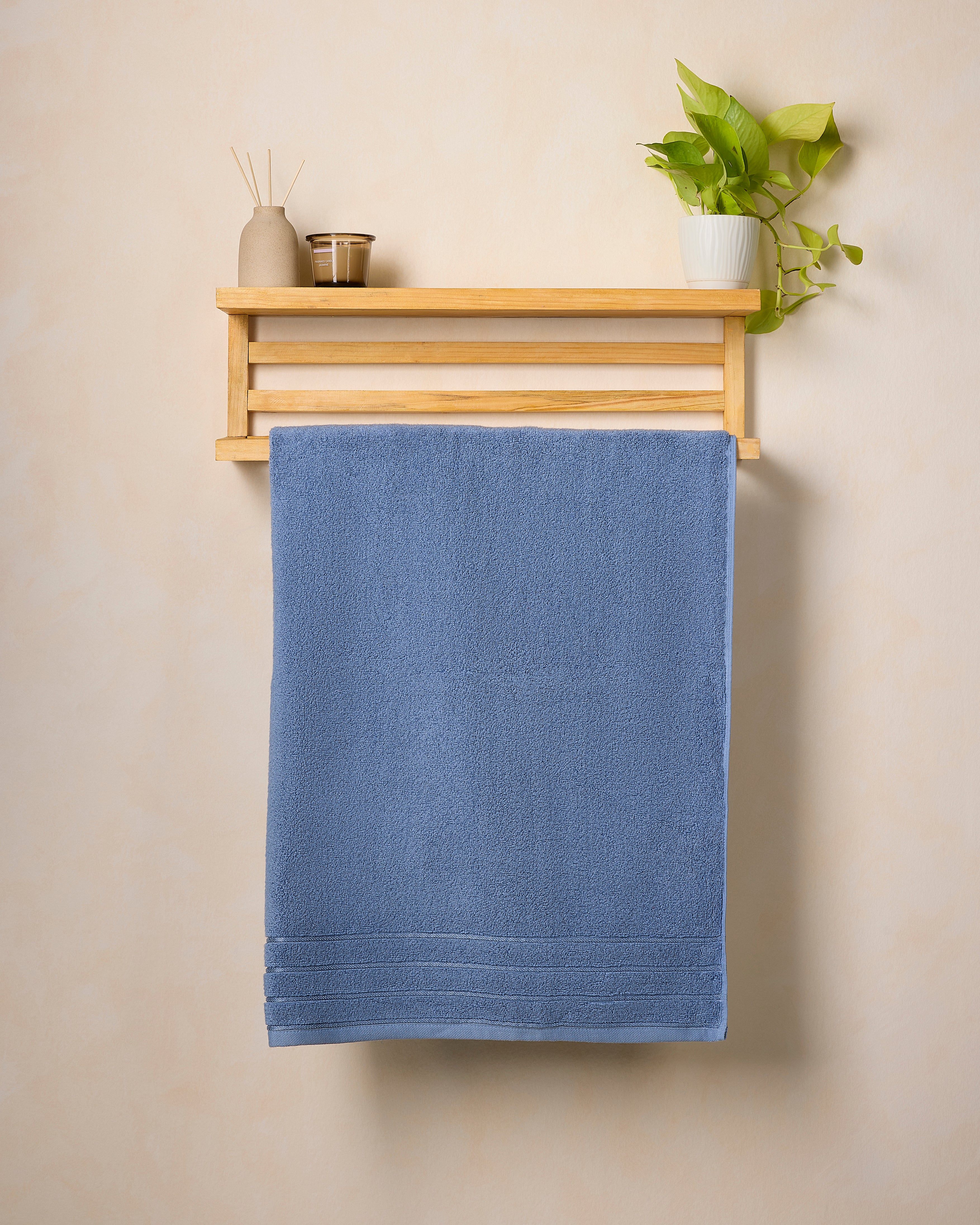 Gold Collection | Bath Towel | 650 GSM | Slate Blue by Himeya