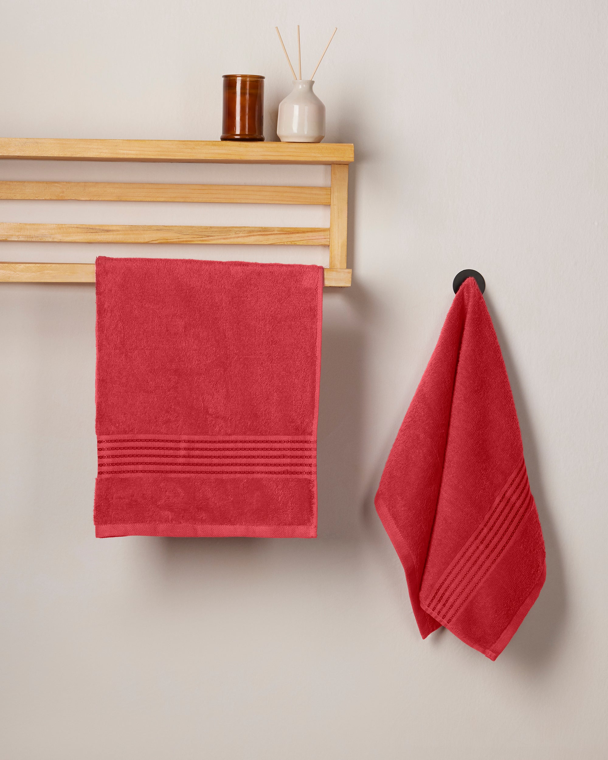 The Elite Collection | Pack of 2 Hand T | 500 GSM | Carmine Red