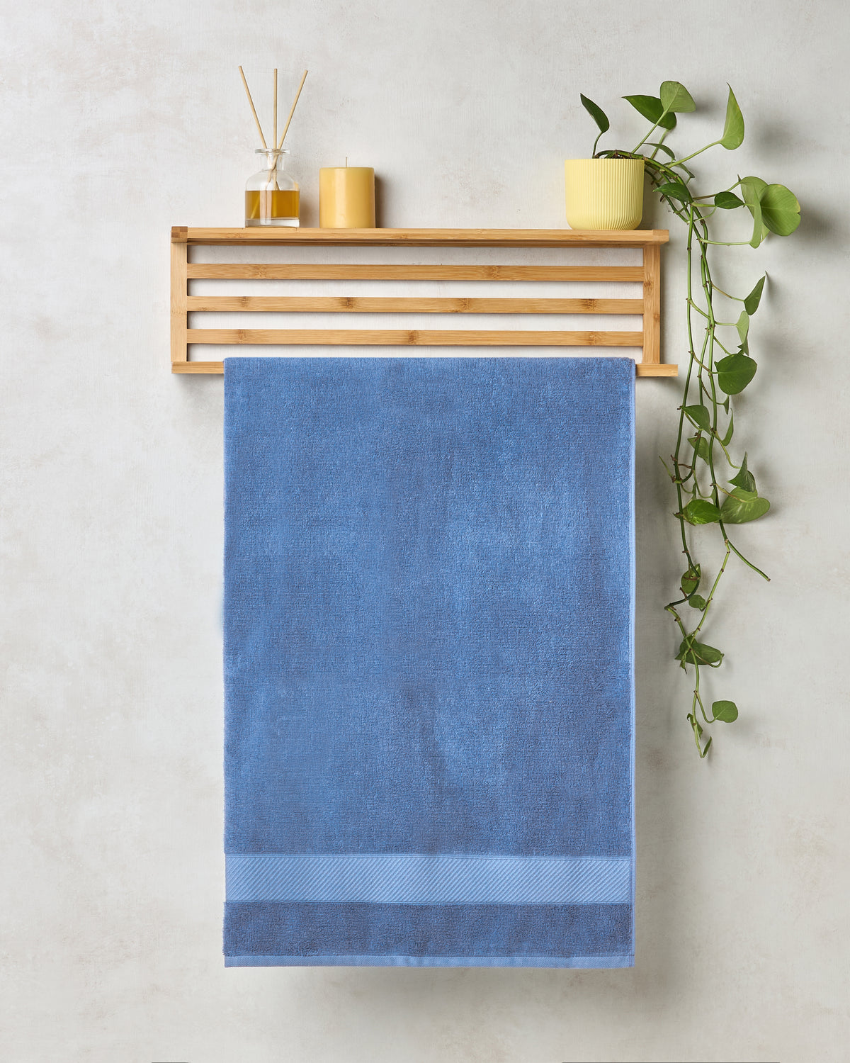 Bamboo Cotton | Bath Towel | 400 GSM | Nautical Blue