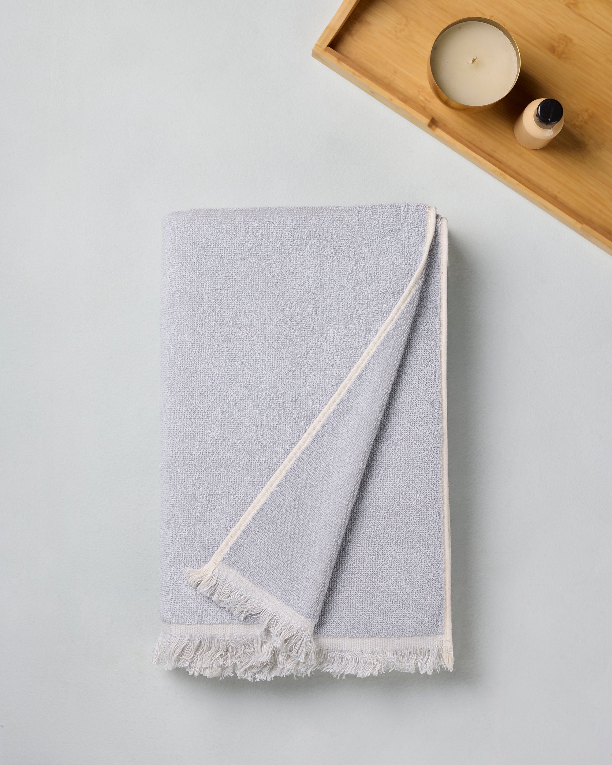 Exclusive,Terry Melange | Bath Towel | Cotton 500 GSM - Glazed Stone by Himeya