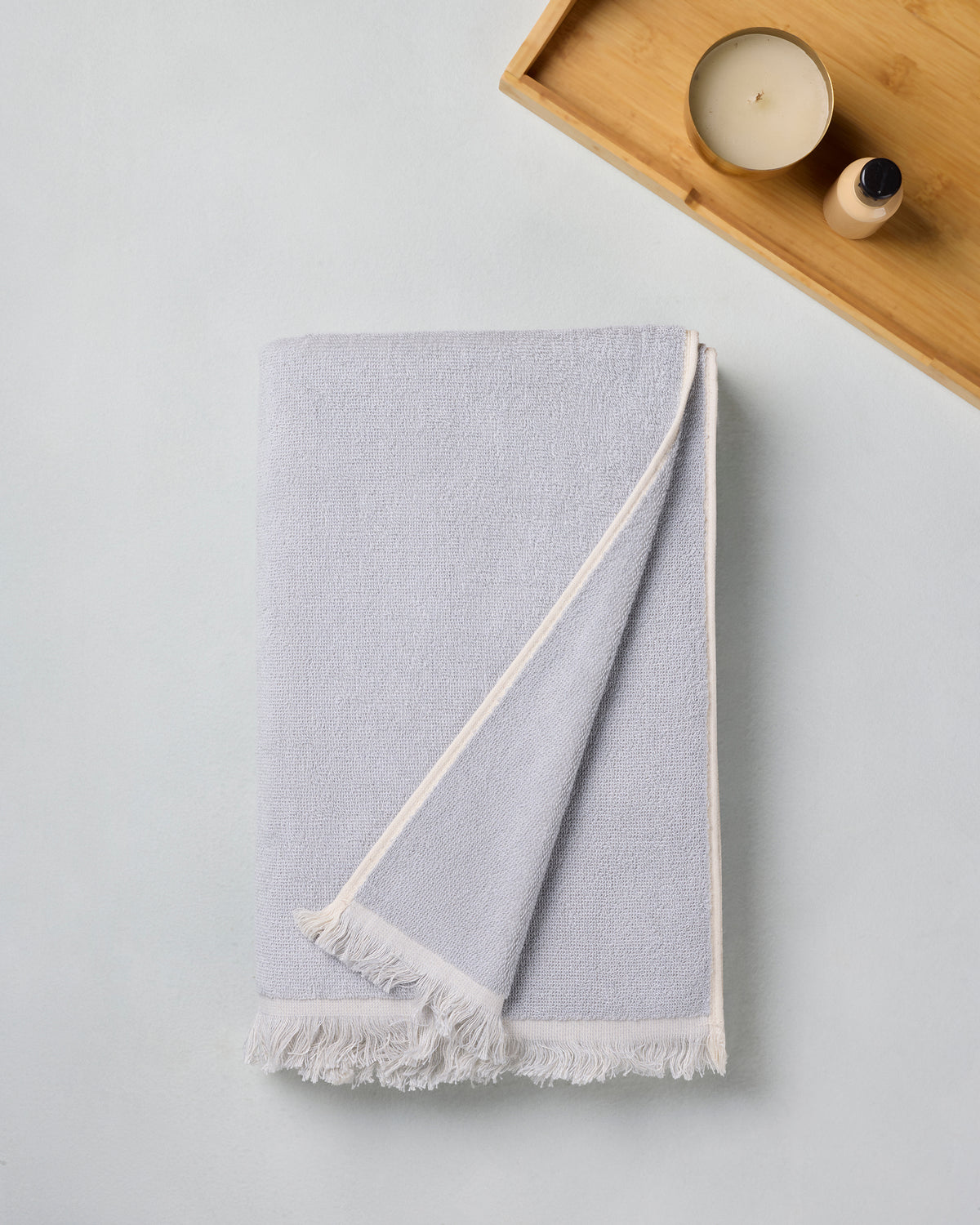 Exclusive | Bath Towel | Cotton 500 GSM | Glazed Stone by Himeya