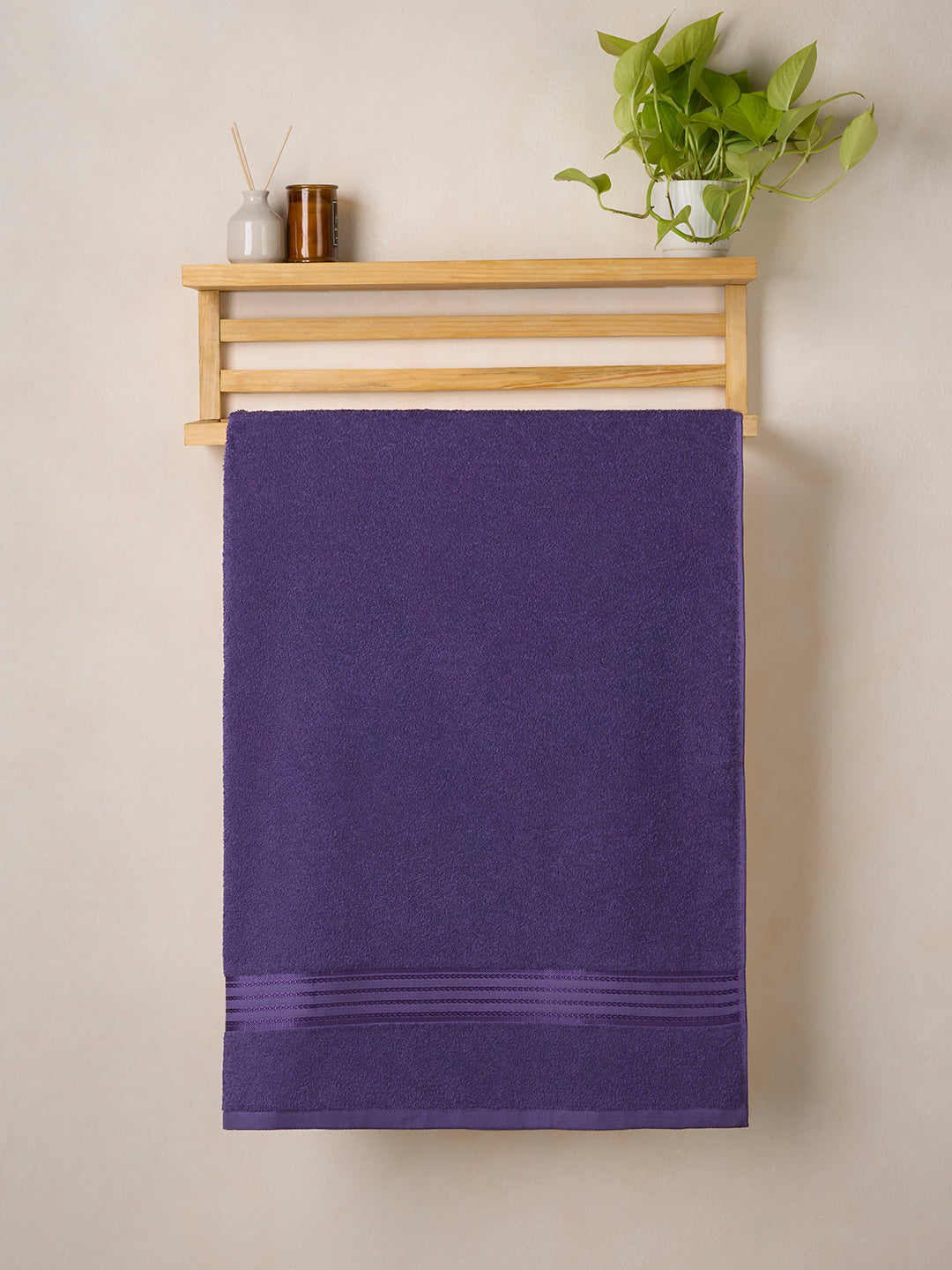 Classic Cotton | Bath Towel | 380 GSM | Matt Purple