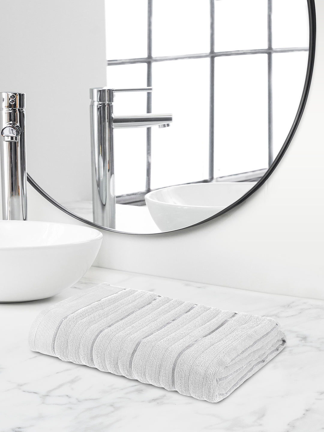 Elite Collection, Plush Quickdry | Bath Towel | 550 GSM - Star White by Himeya