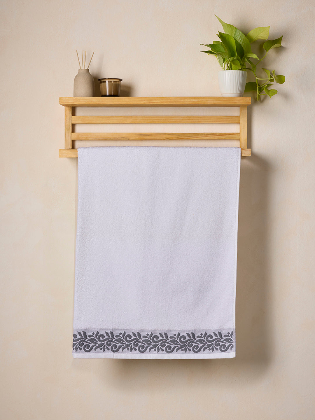 Himeya Fashion Imperial 400 GSM Bath Towel - Charcoal Grey