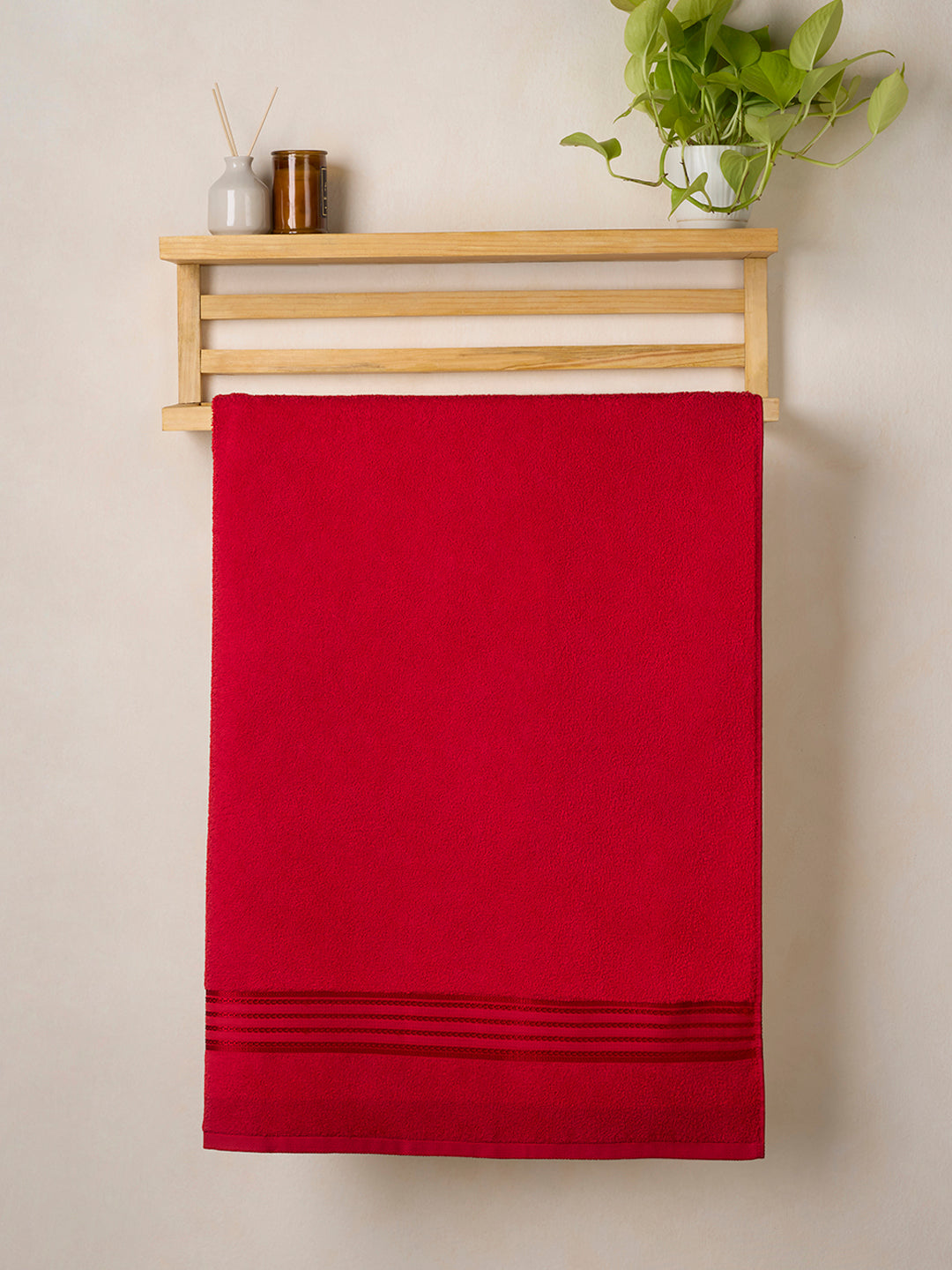 Classic Cotton | Bath Towel| 380 GSM | Spanish Red