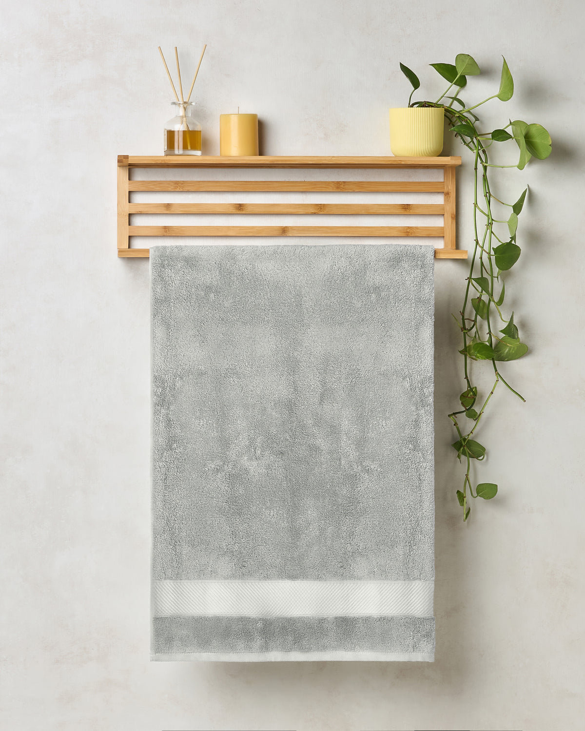 Bamboo Cotton | Bath Towel | 400 GSM | Steel Grey