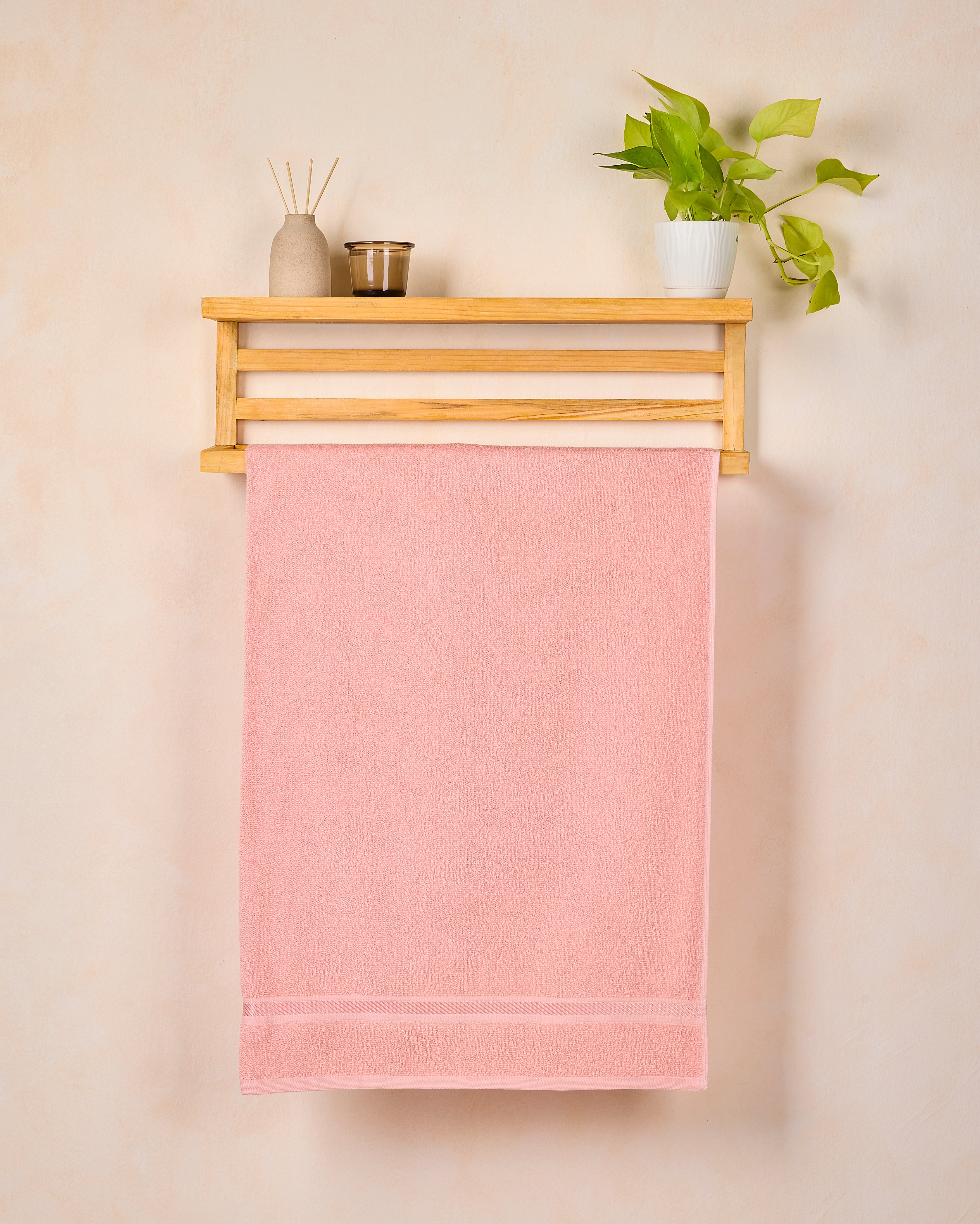 Comfort Aero Cotton | Bath Towel | 350 GSM | Peach Poetry