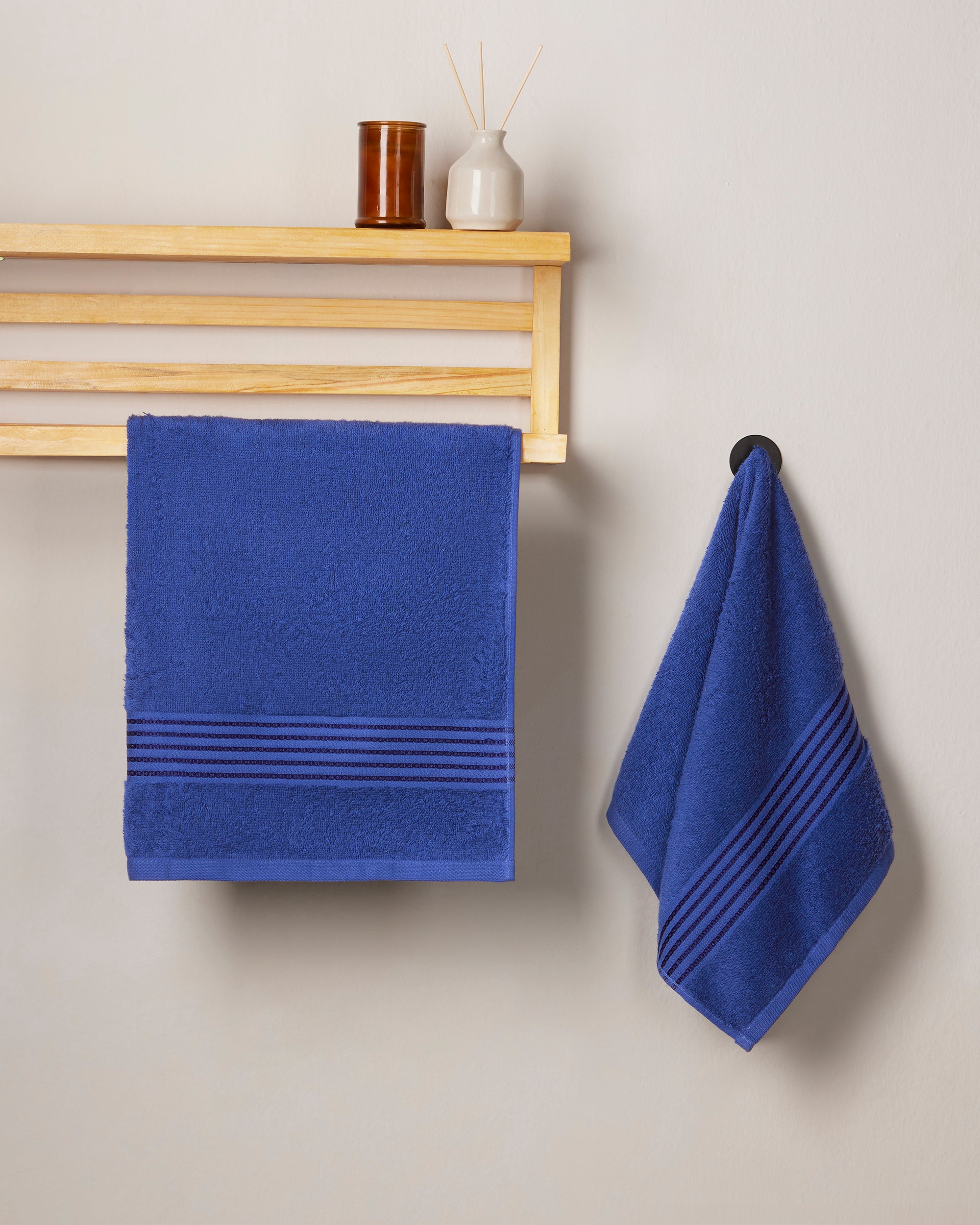 The Elite Collection | Pack of 2 Hand T | 500 GSM | Penn Blue