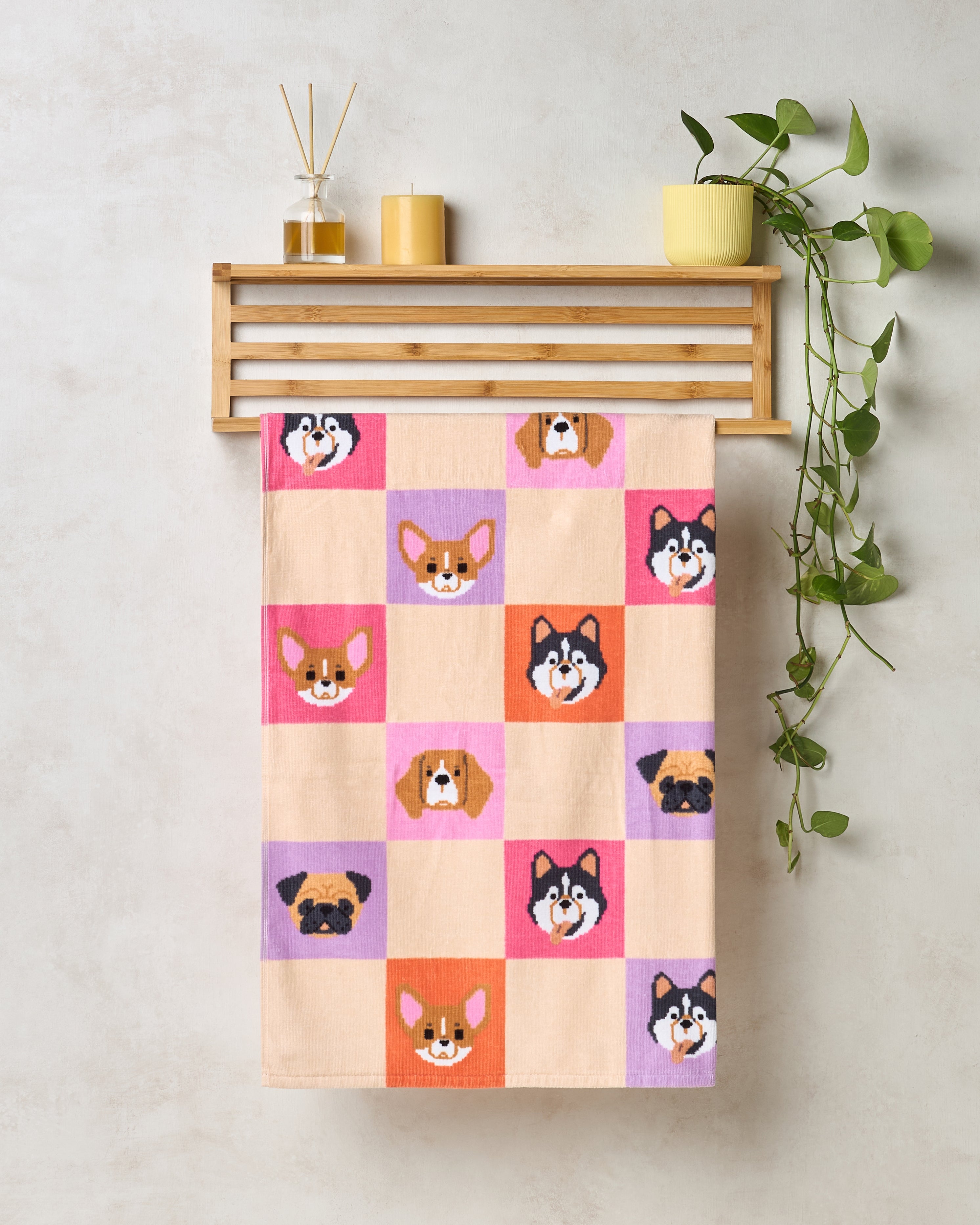 The Play Collection | Bath Towel | 350 GSM Cotton | Paw Wow