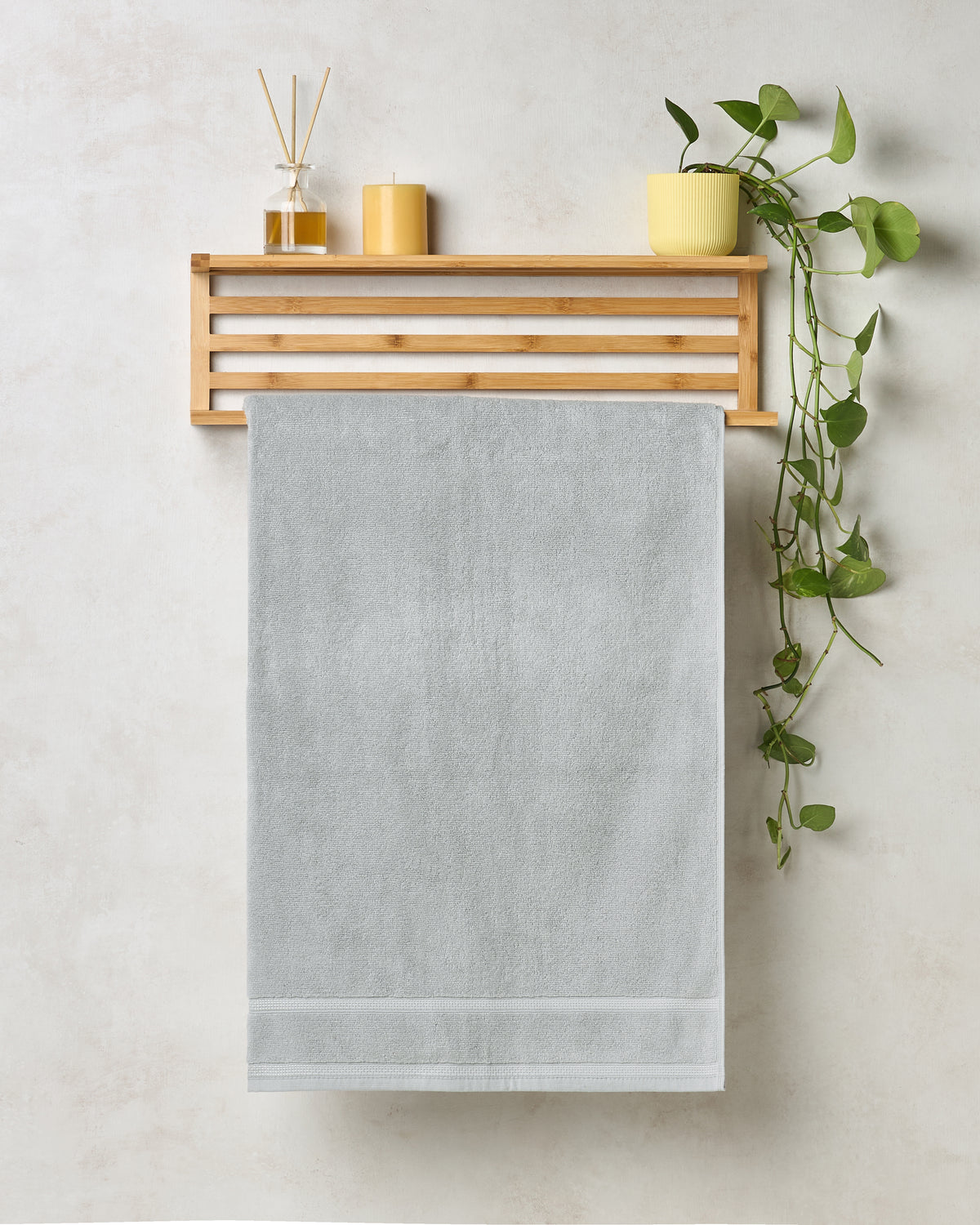 Zero Twist Cotton | Bath Towel | 350 GSM | Grey