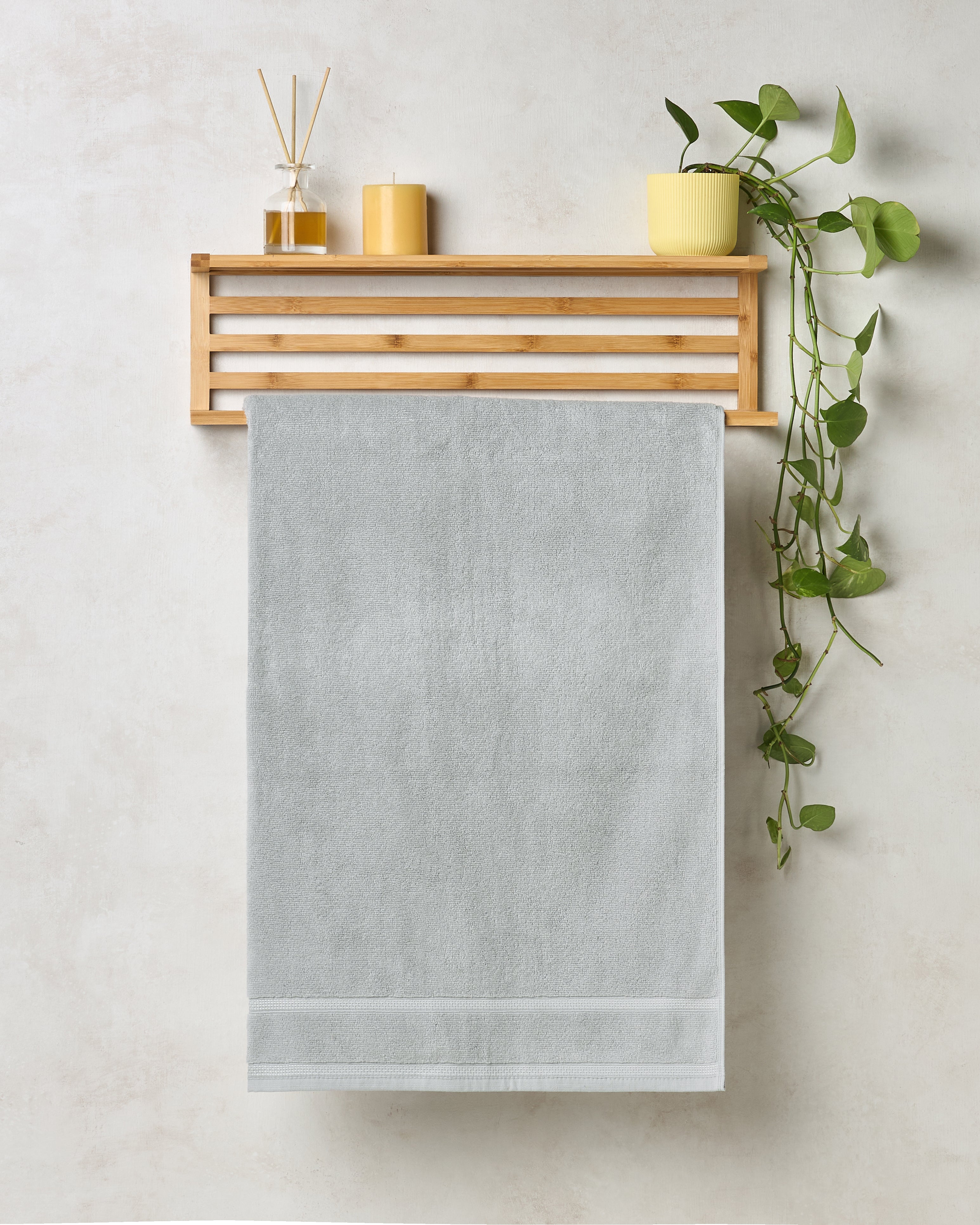 Zero Twist Cotton | Bath Towel | 350 GSM | Grey