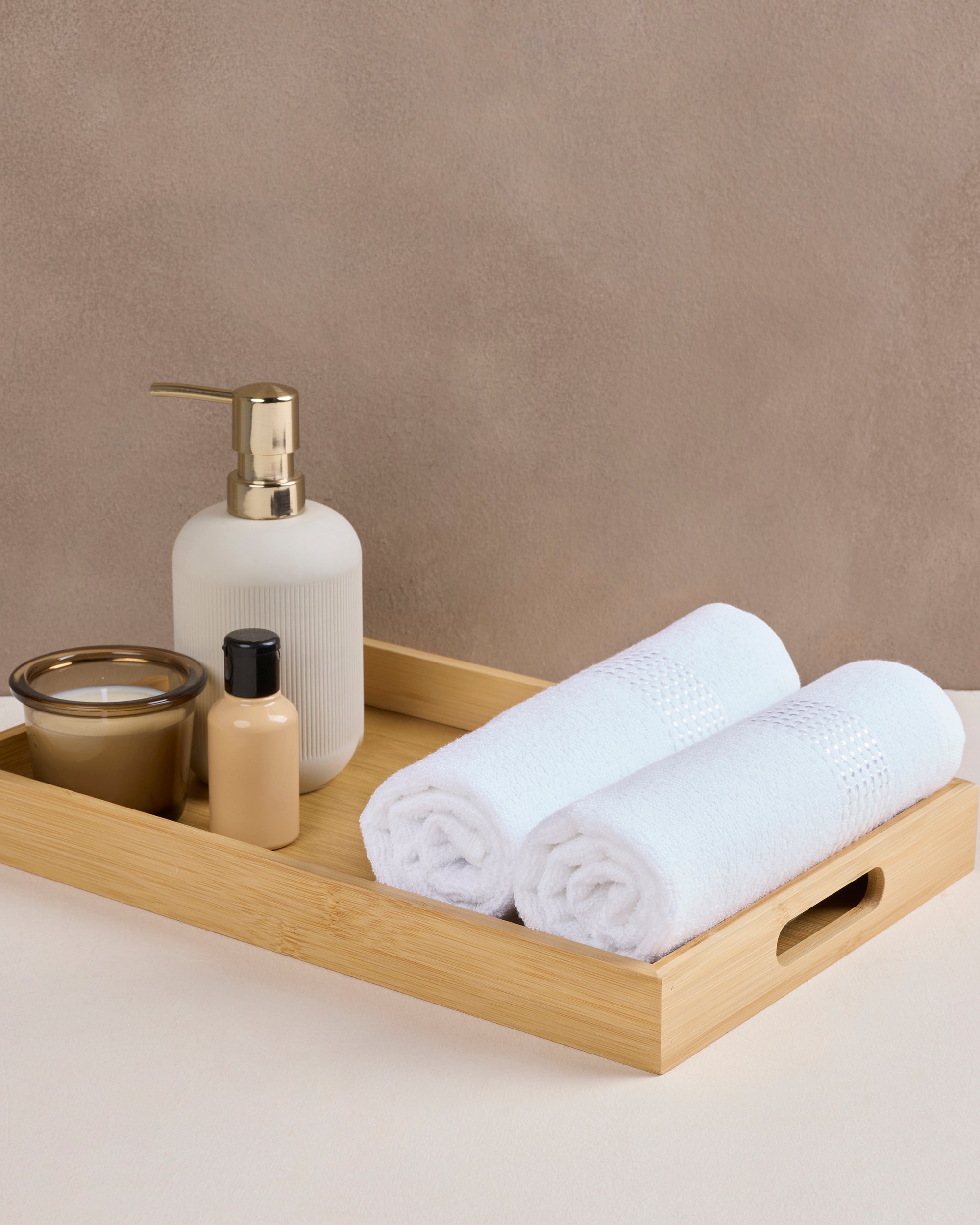 Comfort Collection, Daily Lite | Hand Towel | 320 GSM Pack of 2 - Dreamy White by Himeya