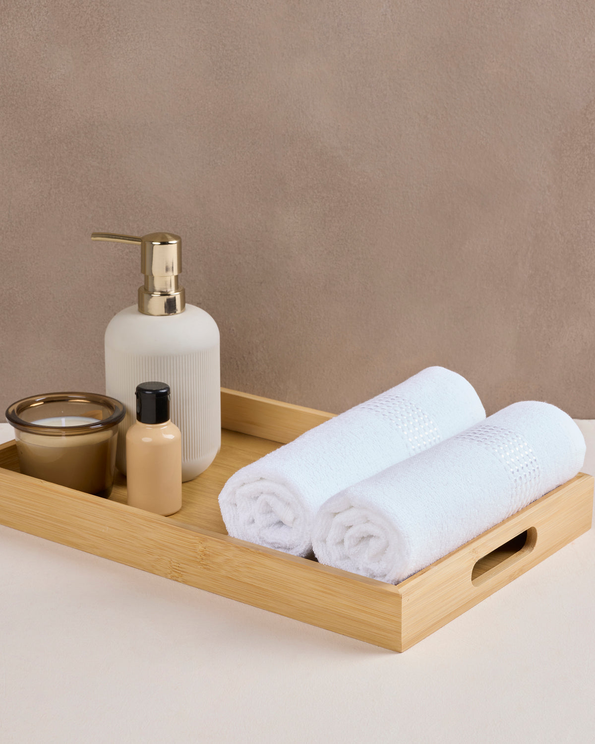 Comfort Collection | Hand Towel | 320 GSM Pack of 2 | Dreamy White by Himeya