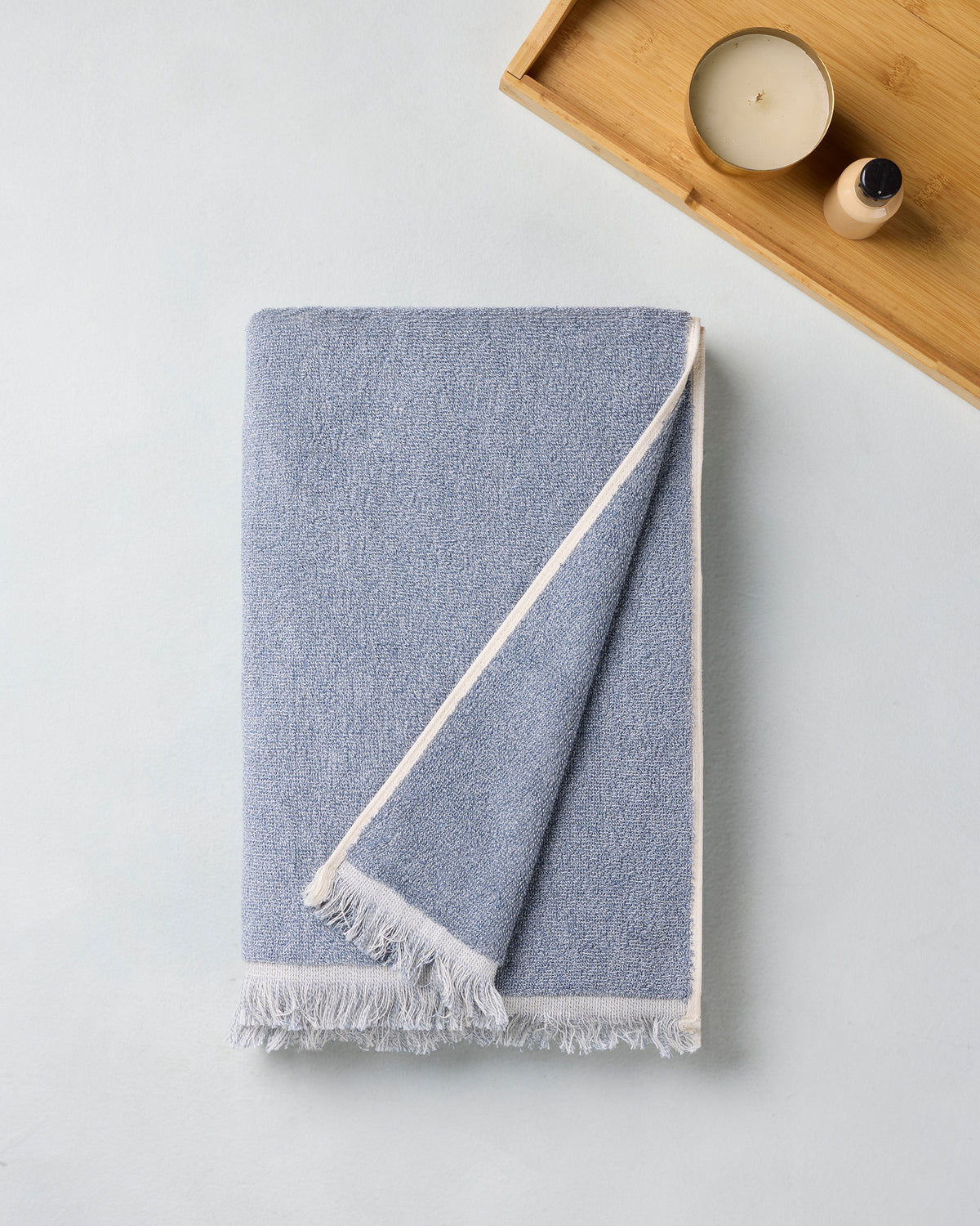 Exclusive | Bath Towel | Cotton 500 GSM | Vintage Indigo by Himeya