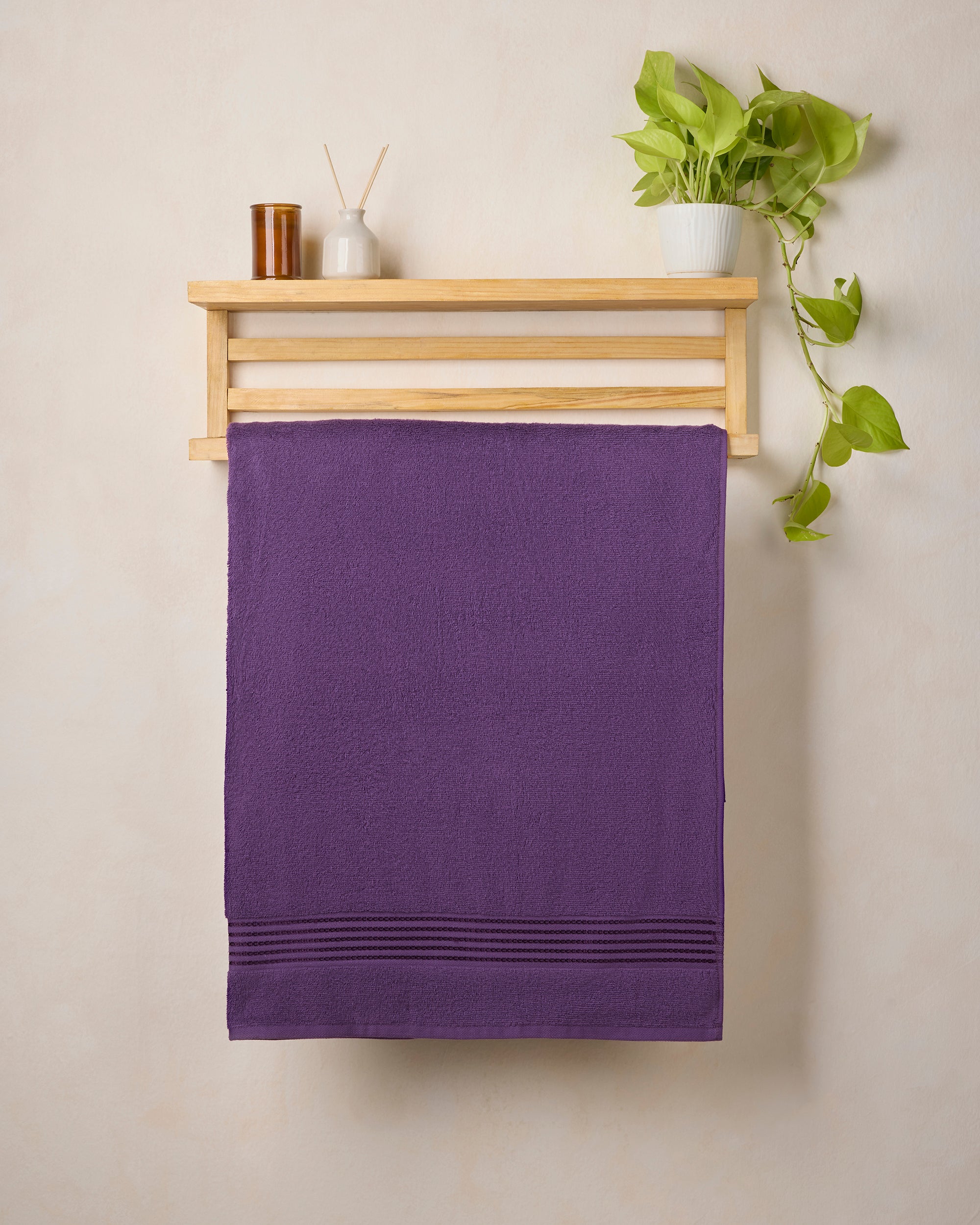 Himeya Elite Regal 500 GSM Bath Towel large - Midnight Purple