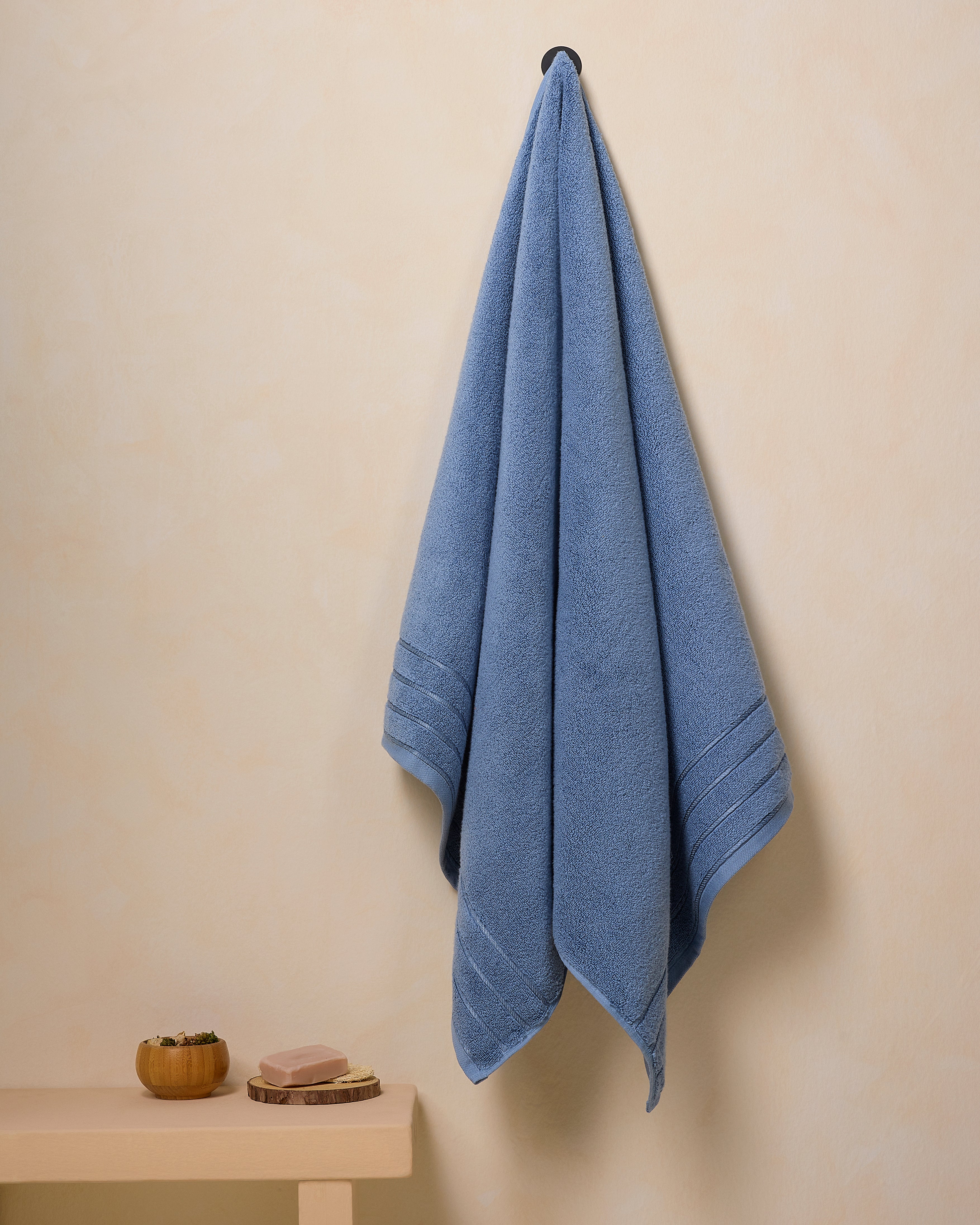 Gold Collection | Bath Towel | 650 GSM | Slate Blue by Himeya