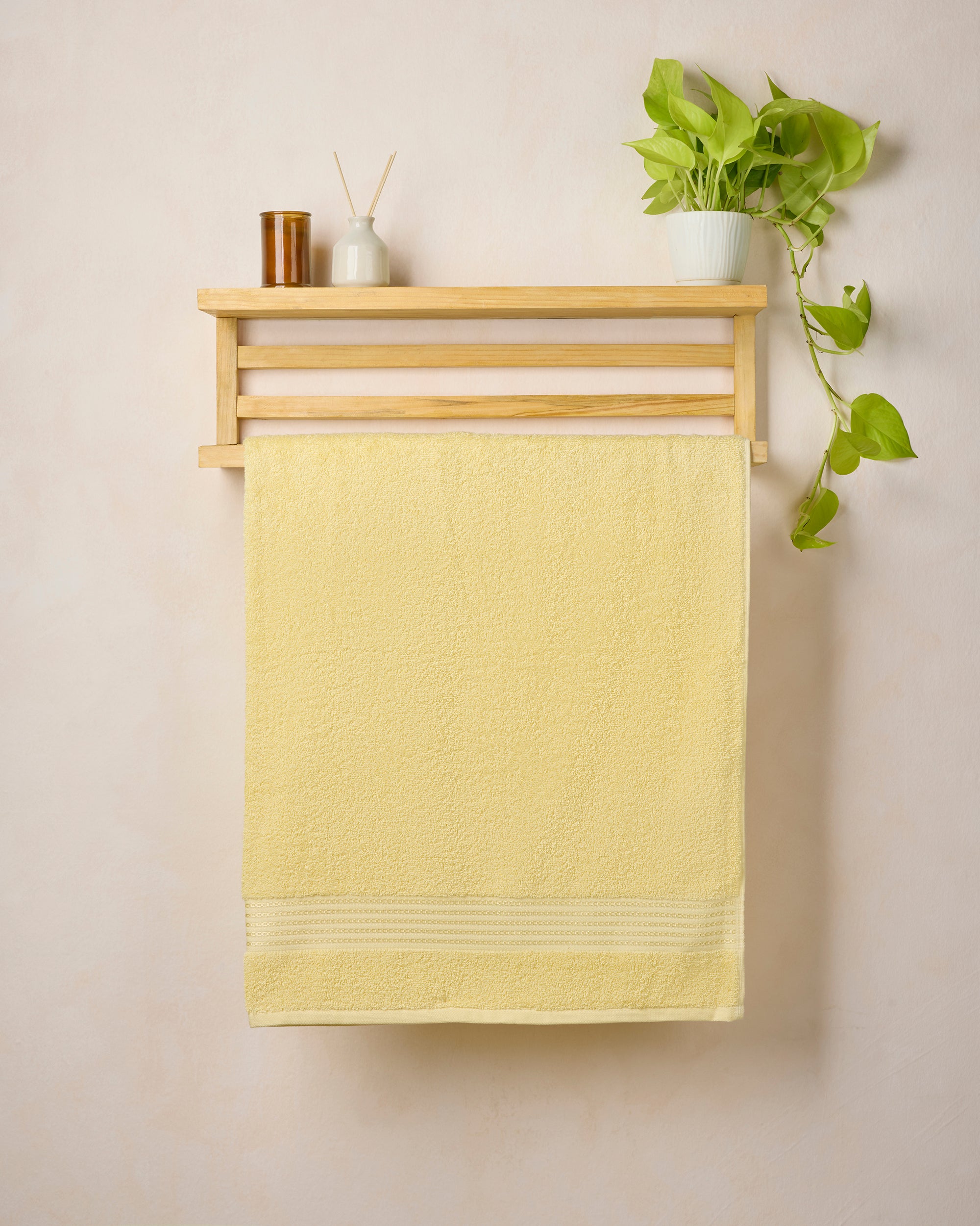 The Elite Collection | Bath Towel | 500 GSM | Butter Yellow
