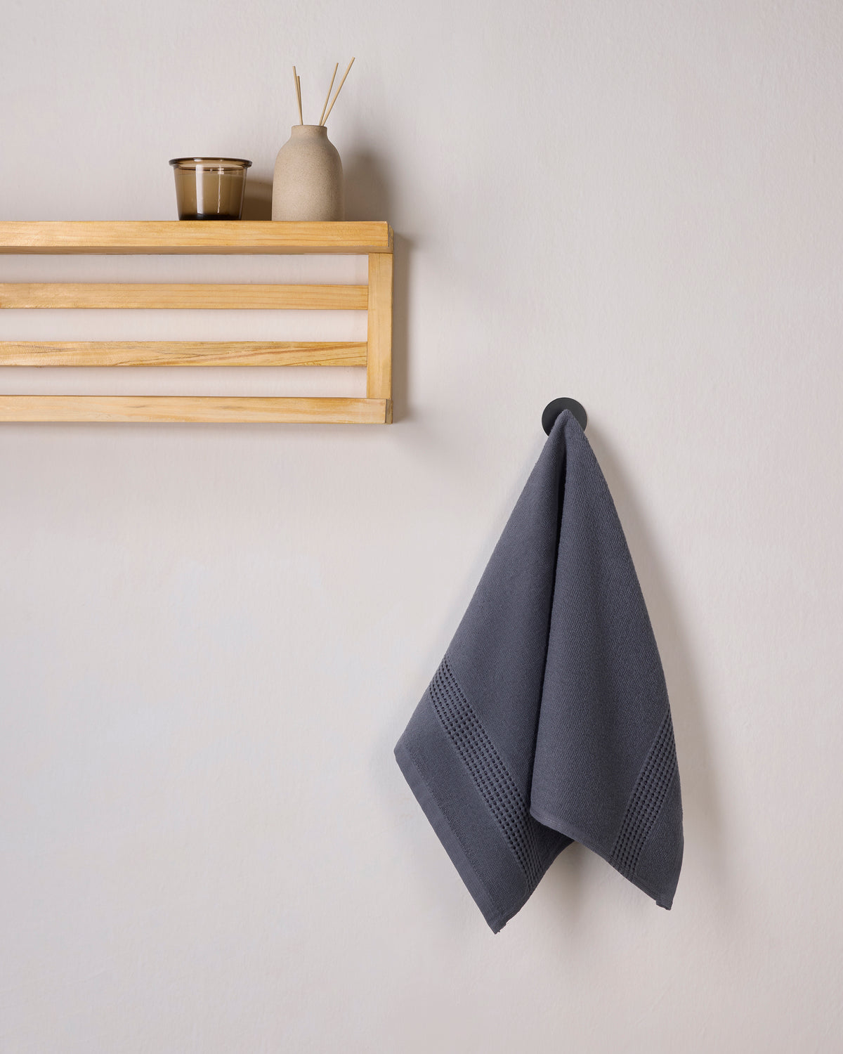 Comfort Collection | Hand Towel | 320 GSM Pack of 2 | Charcoal by Himeya