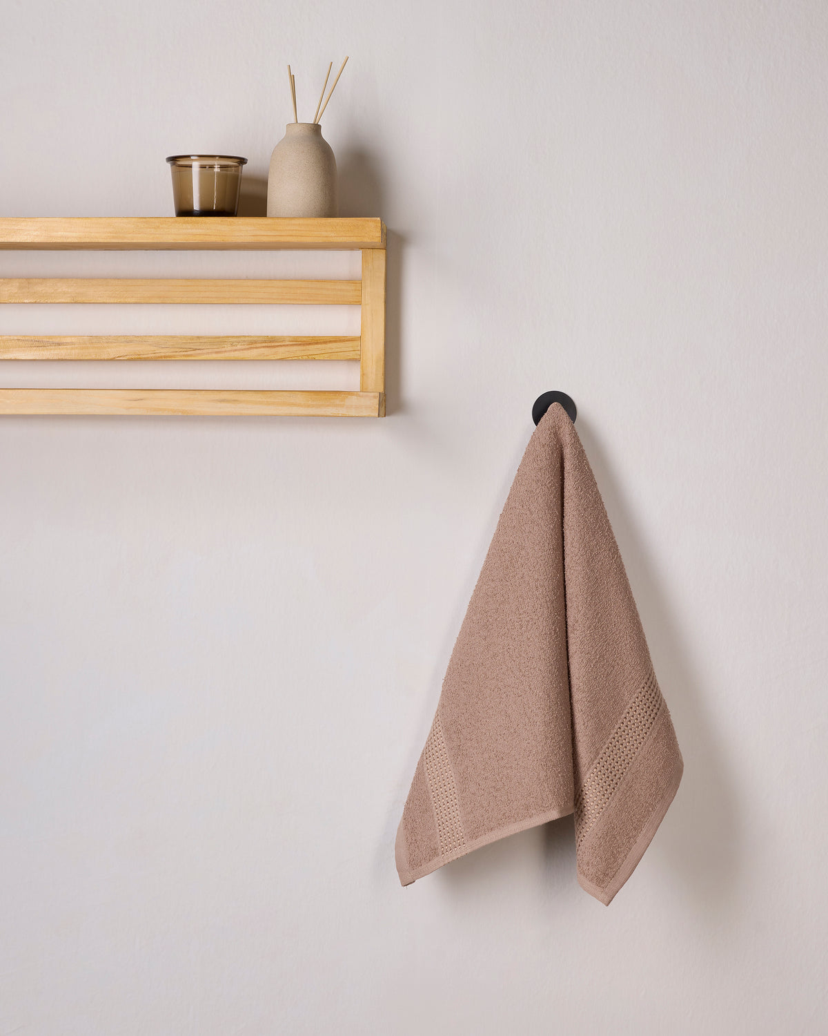 Comfort Collection | Hand Towel | 320 GSM Pack of 2 | Mocha Beige by Himeya
