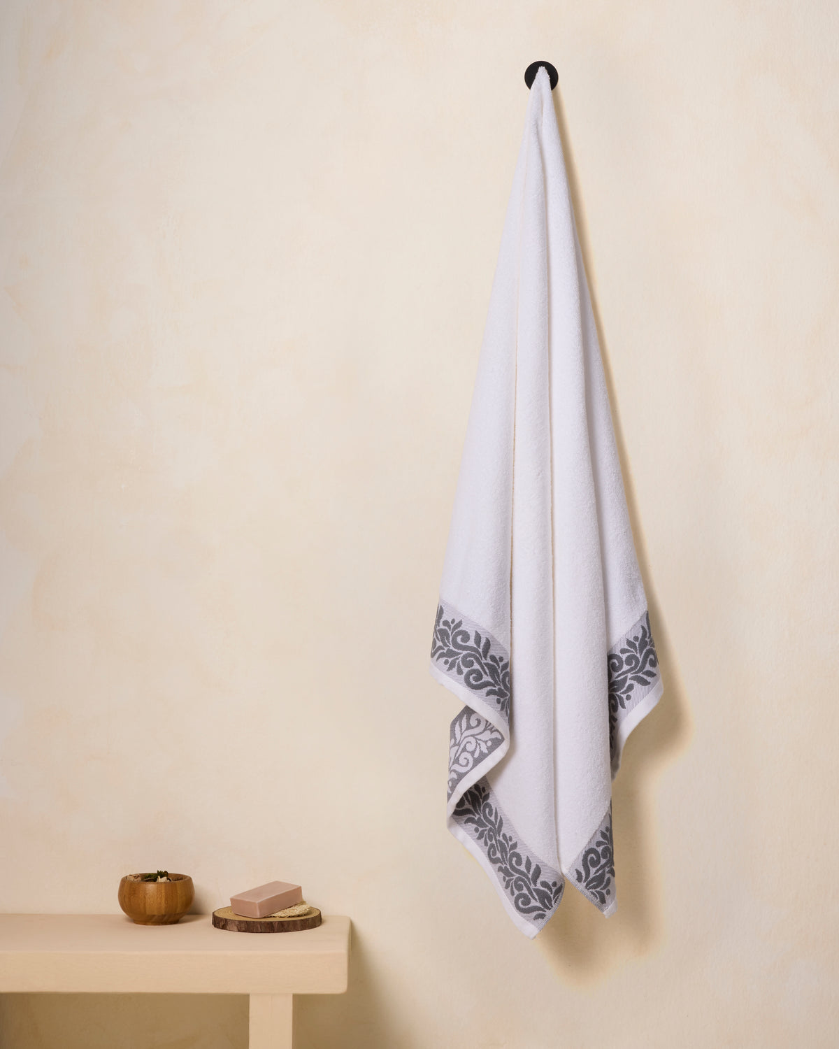Himeya Fashion Imperial 400 GSM Bath Towel - Charcoal Grey