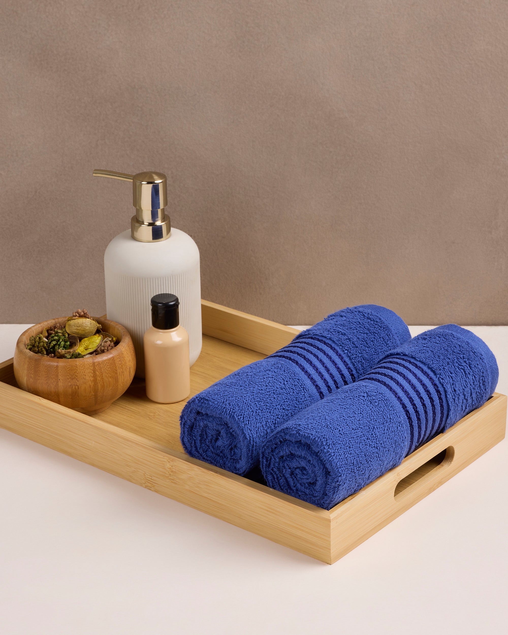 The Elite Collection | Pack of 2 Hand T | 500 GSM | Penn Blue
