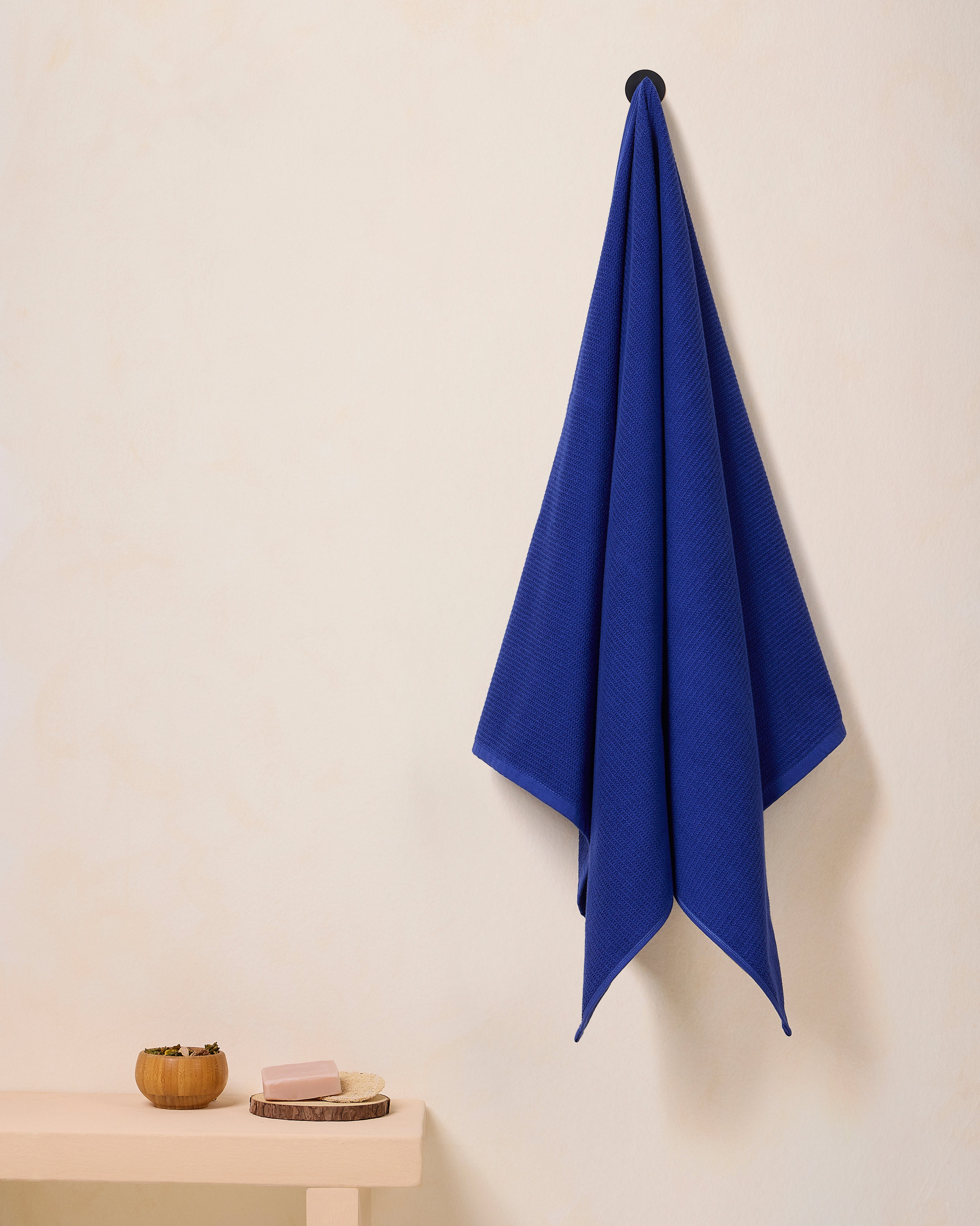 Comfort Collection, Waffle Grid | Bath Towel | 360 GSM 100% Cotton - Celestial Blue by Himeya