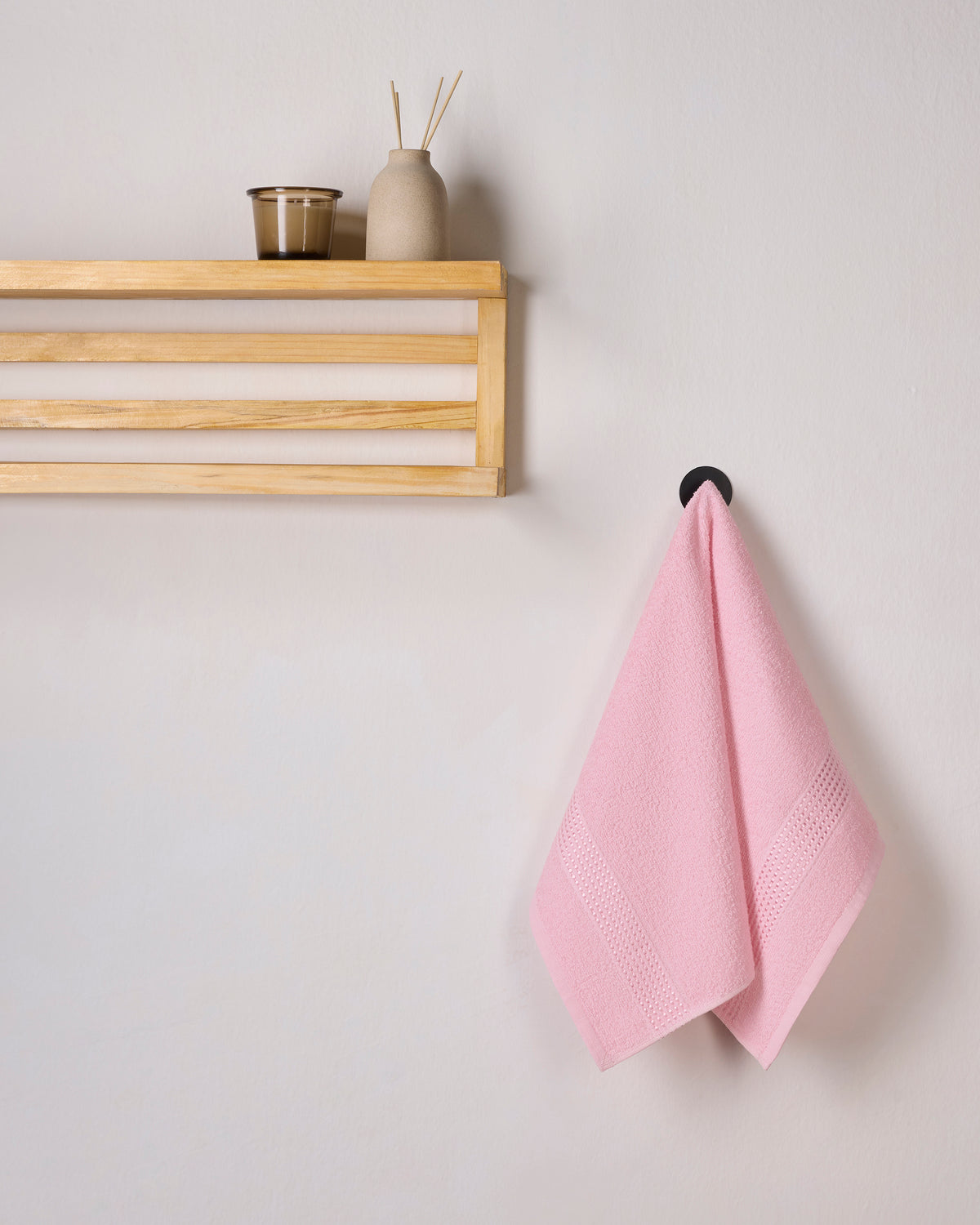 Comfort Collection | Hand Towel | 320 GSM Pack of 2 | Blush Pink by Himeya