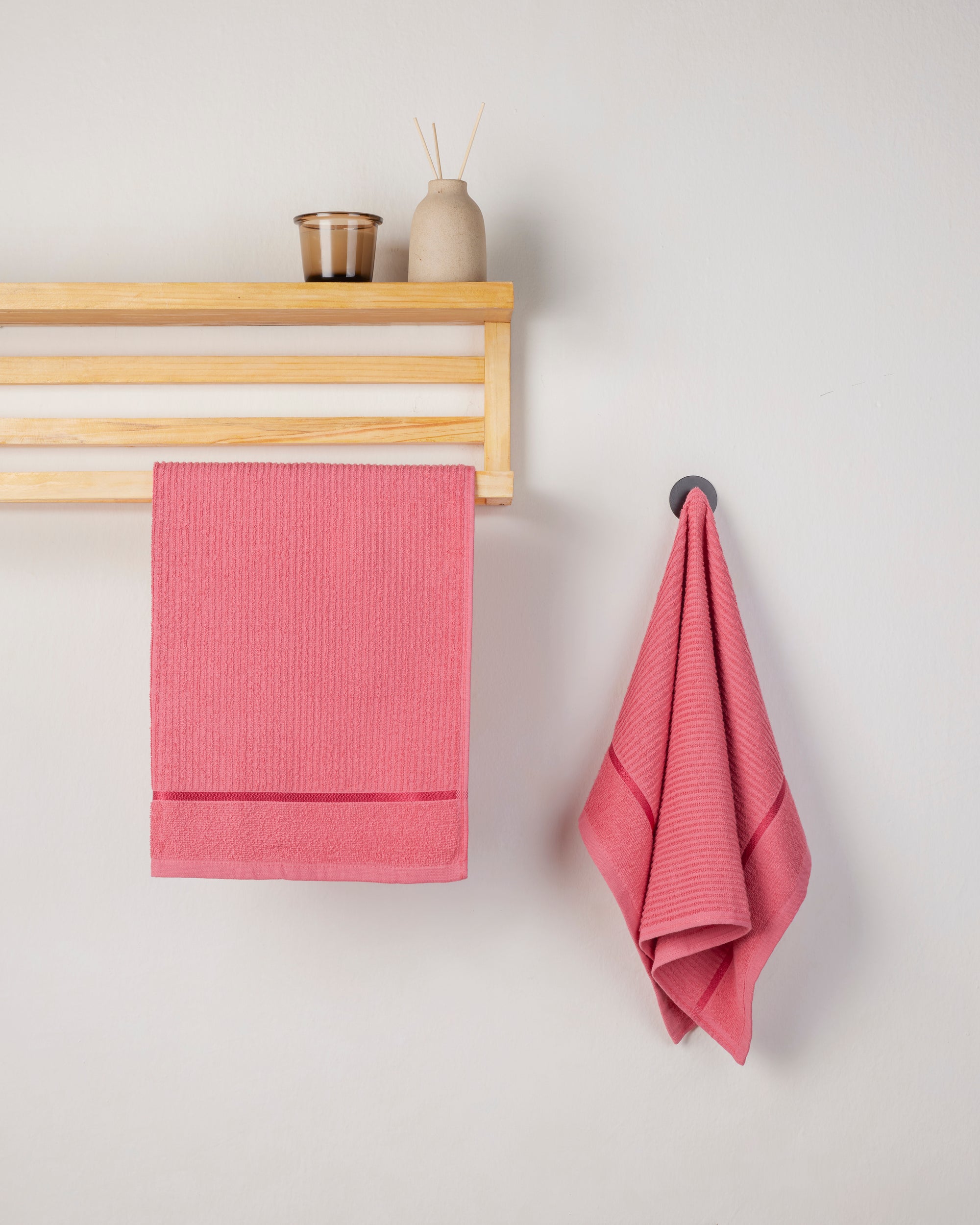 Comfort Collection | Hand Towel | 300 GSM Pack of 2 | Ruby Red by Himeya