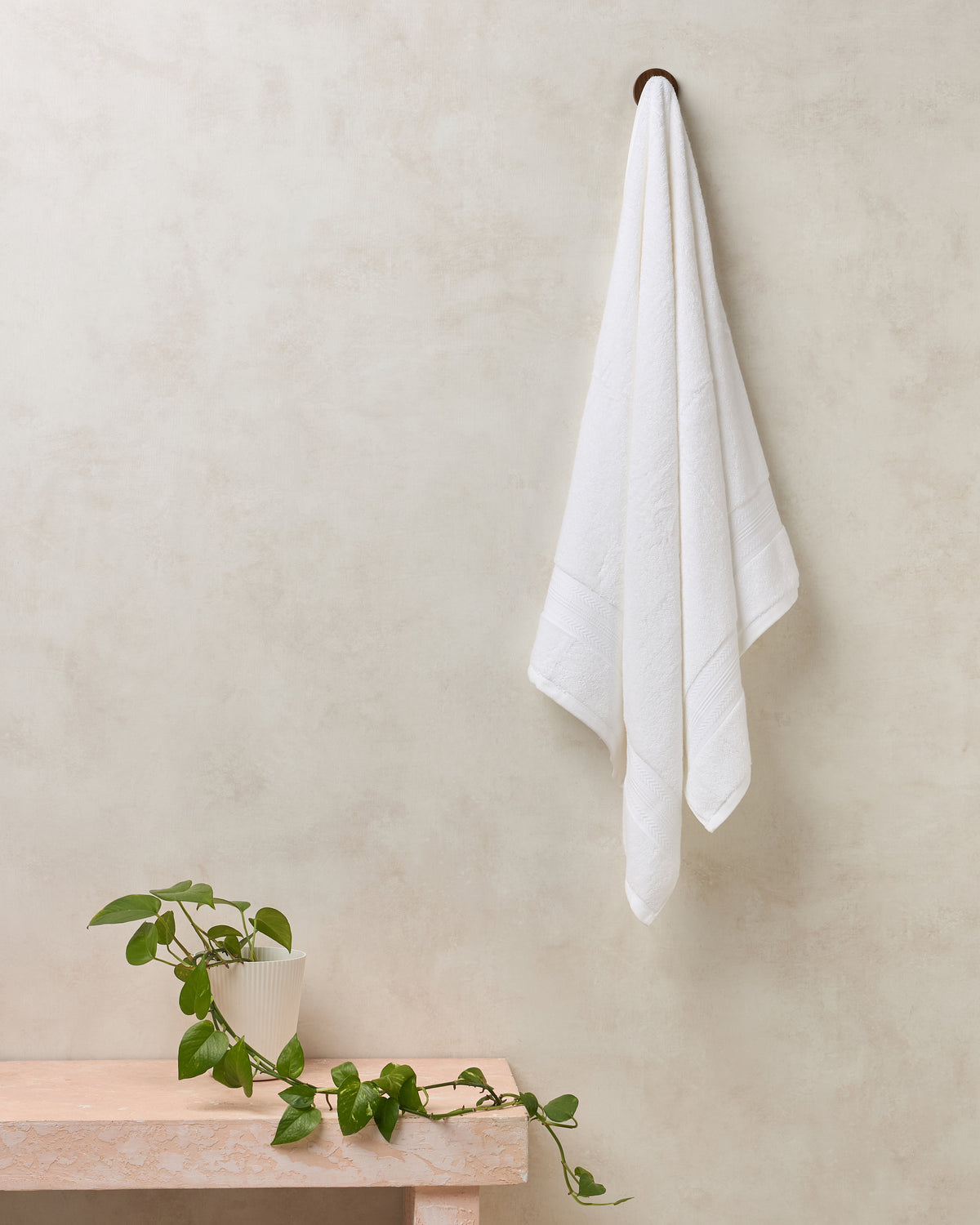 Bamboo Cotton | Bath Towel | 600 GSM | White