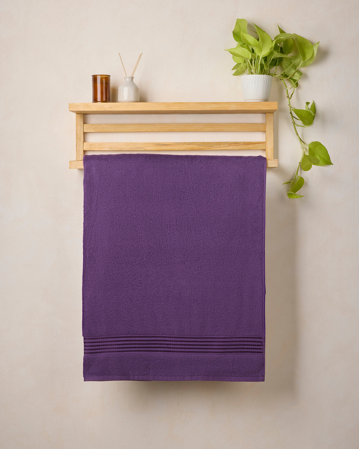 The Elite Collection | Bath Towel | 500 GSM | Midnight Purple