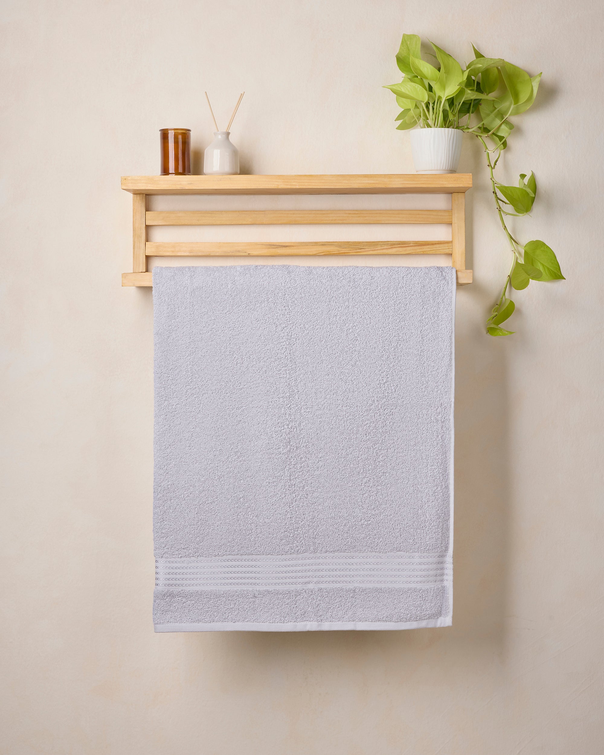 タオル hima Buy Himeya Elite Regal 500 GSM Bath Towel - Metal Grey