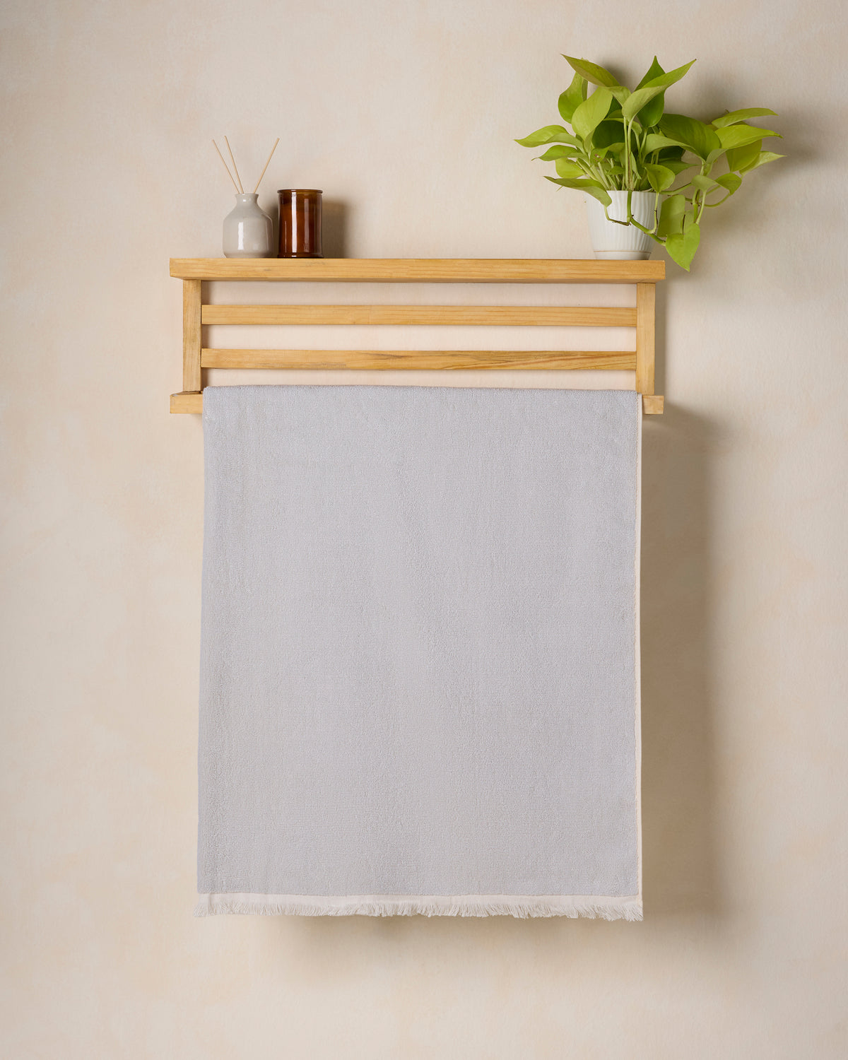 Exclusive | Bath Towel | Cotton 500 GSM | Glazed Stone by Himeya