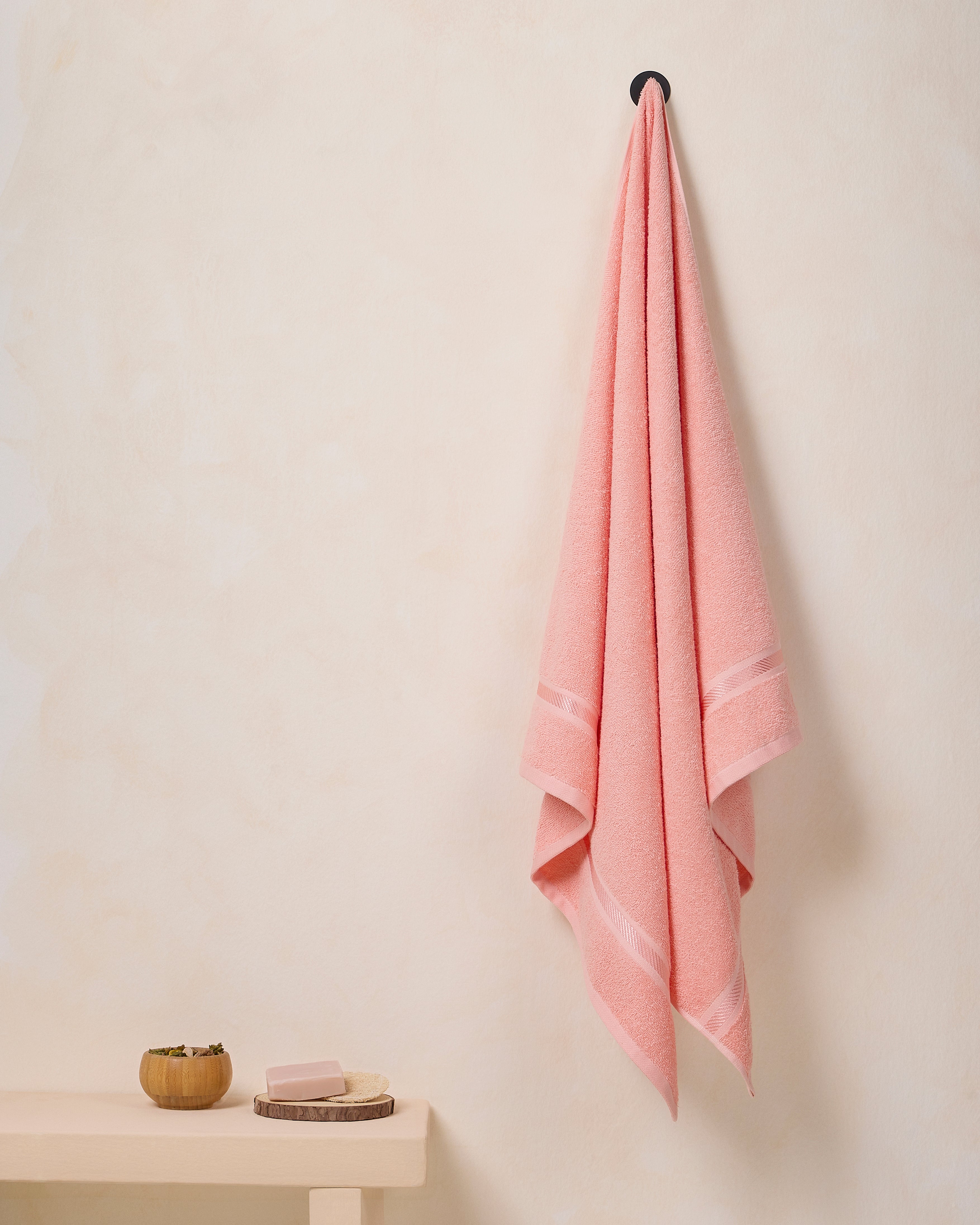Comfort Aero Cotton | Bath Towel | 350 GSM | Peach Poetry