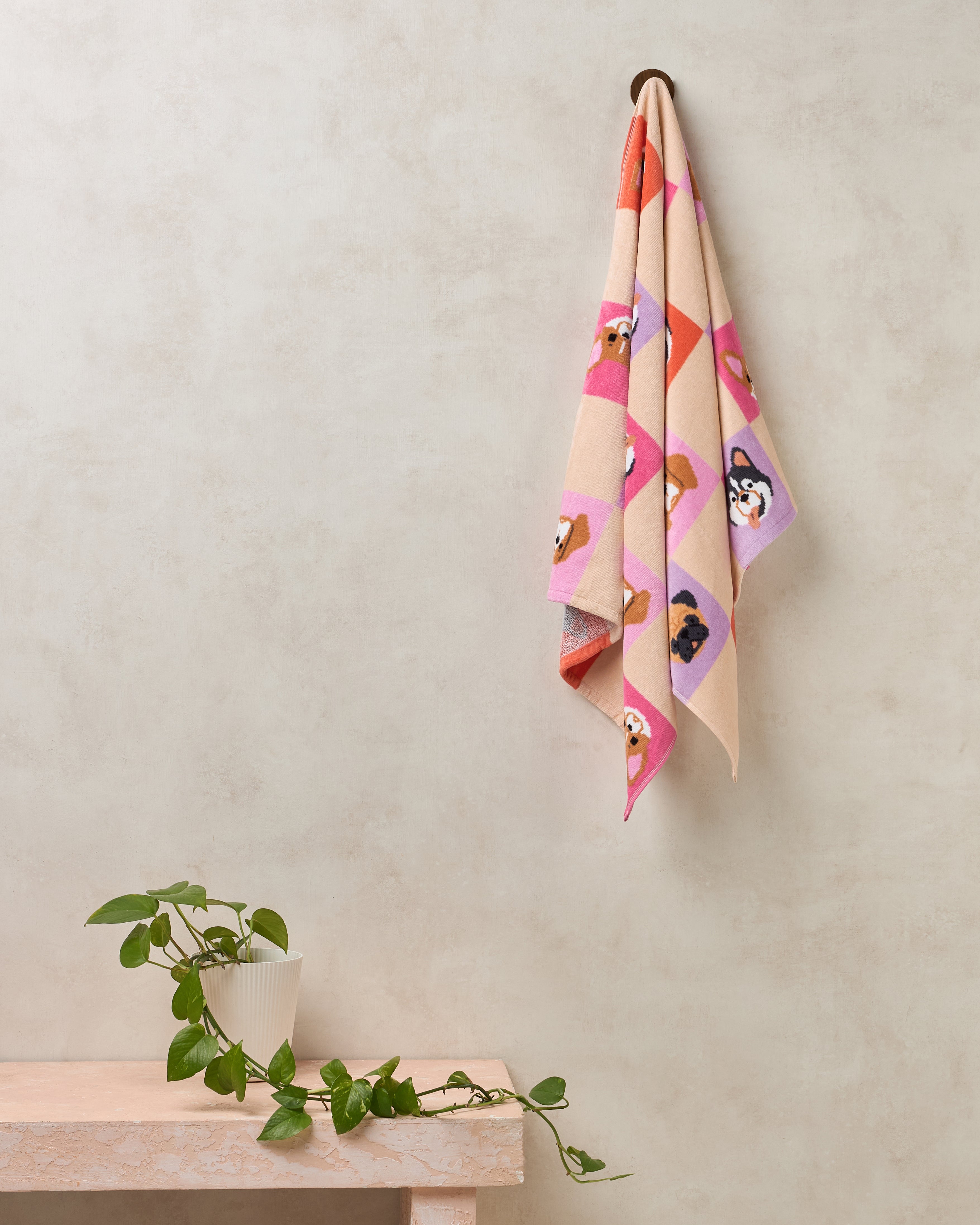 The Play Collection | Bath Towel | 350 GSM Cotton | Paw Wow
